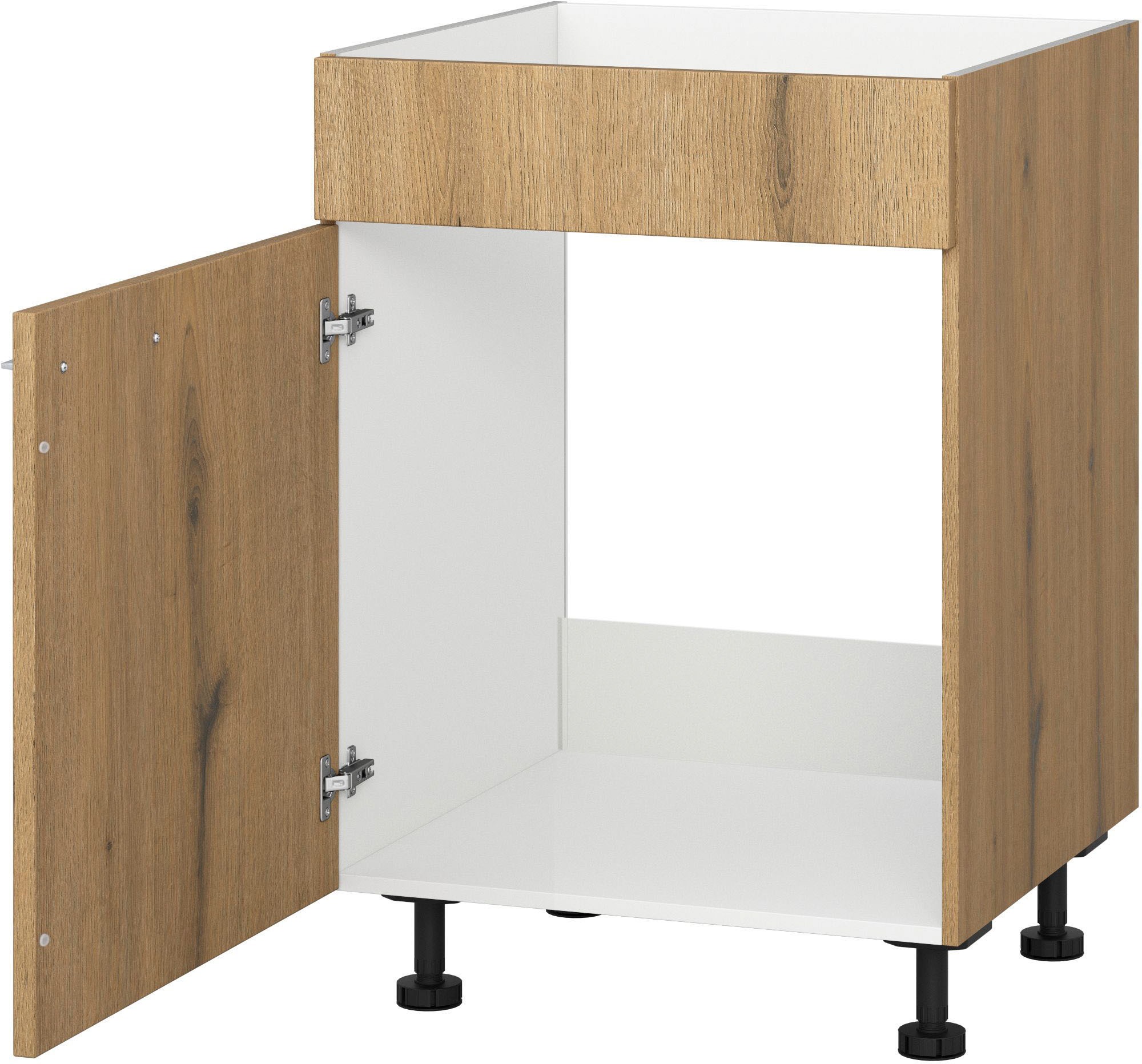 KOCHSTATION Spülenunterschrank "KS-Trea SP60", Breite 60 cm, Höhe 75 cm