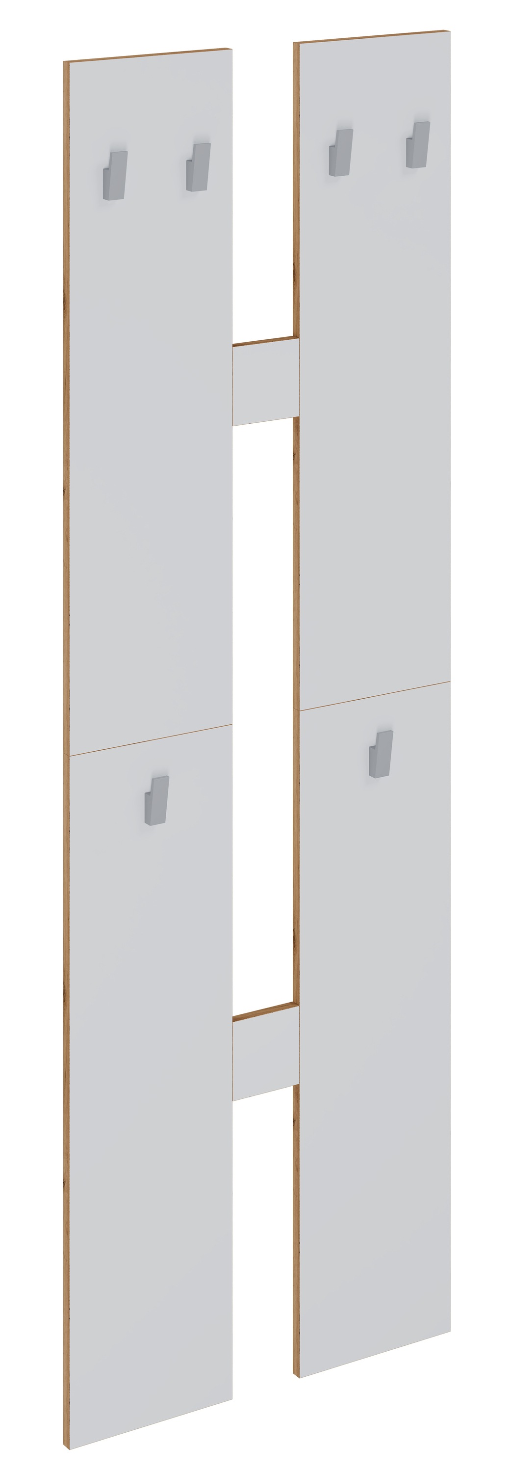 VCM Garderobenschrank "Holz Set Dielenmöbel Gardeobe Kleiderhaken Salia M" 1 Stk. tlg.