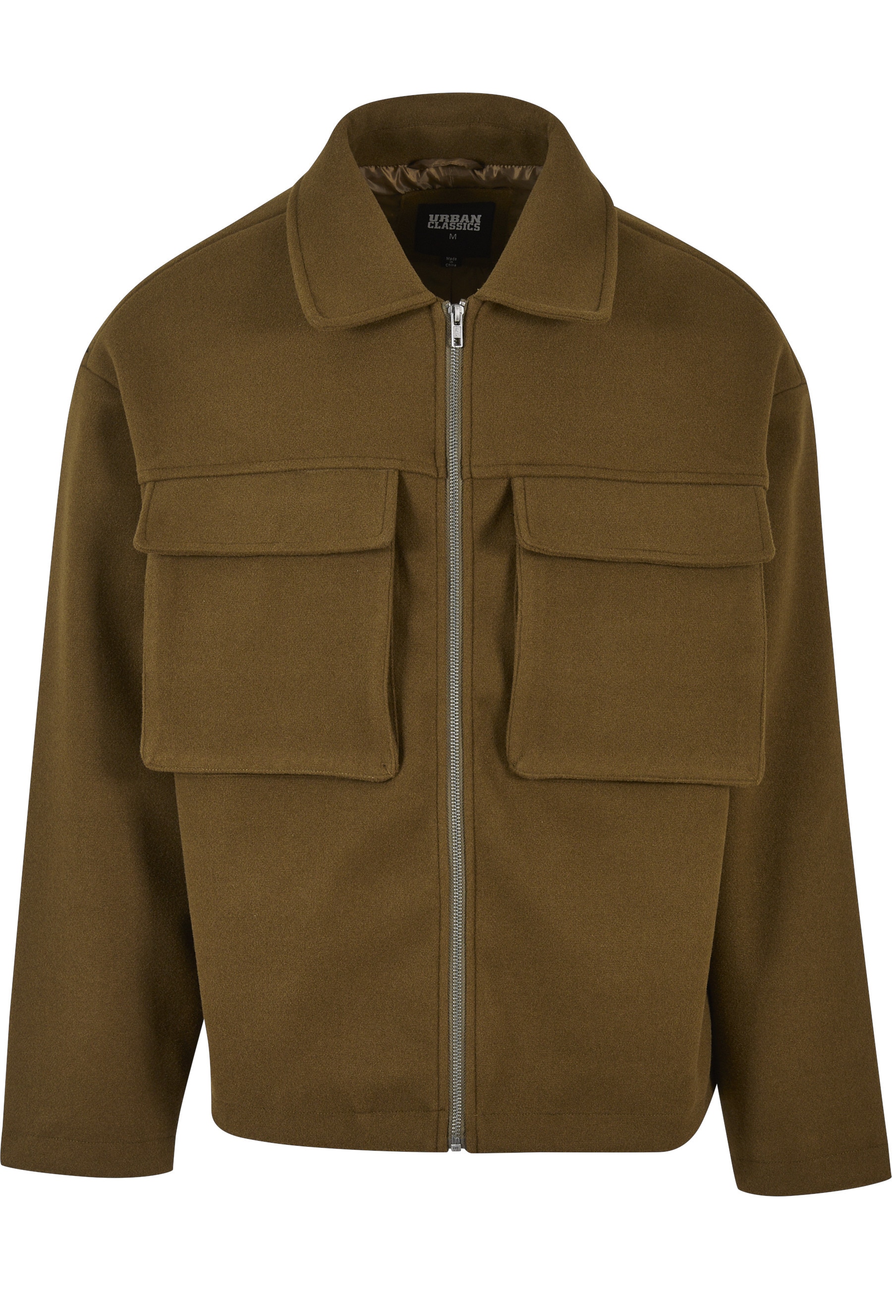 URBAN CLASSICS Allwetterjacke »Urban Classics Herren Big Pocket Blouson« 1 Stk. tlg. ohne Kapuze
