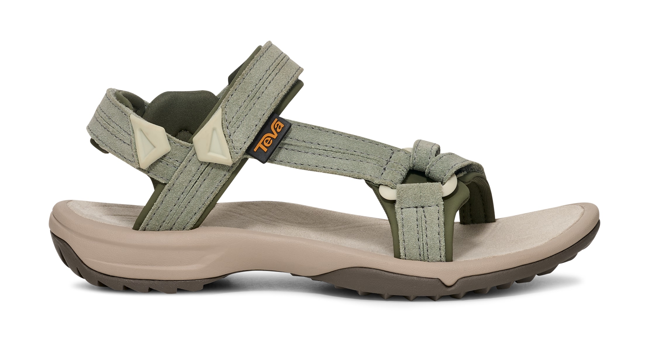 Teva Sandale "TERRA FI LITE SUEDE WOMEN" mit Klettverschluss, Gummilaufsohle, aus Premium Velour-Leder