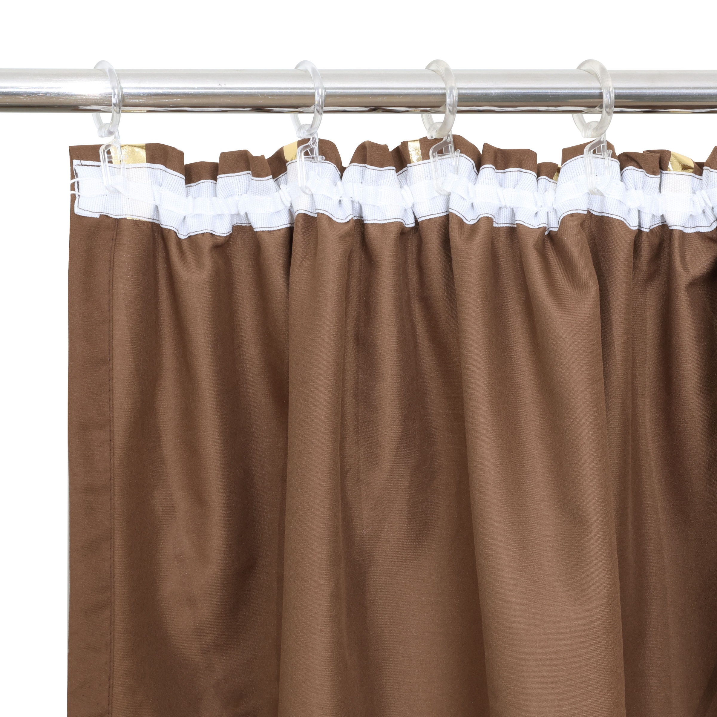 OTTO home Gardine »Quinnton« Kräuselband 2 Stk. tlg. Metallic‑Akzenten, Kräuselband, schöner Stoff, mittelleicht