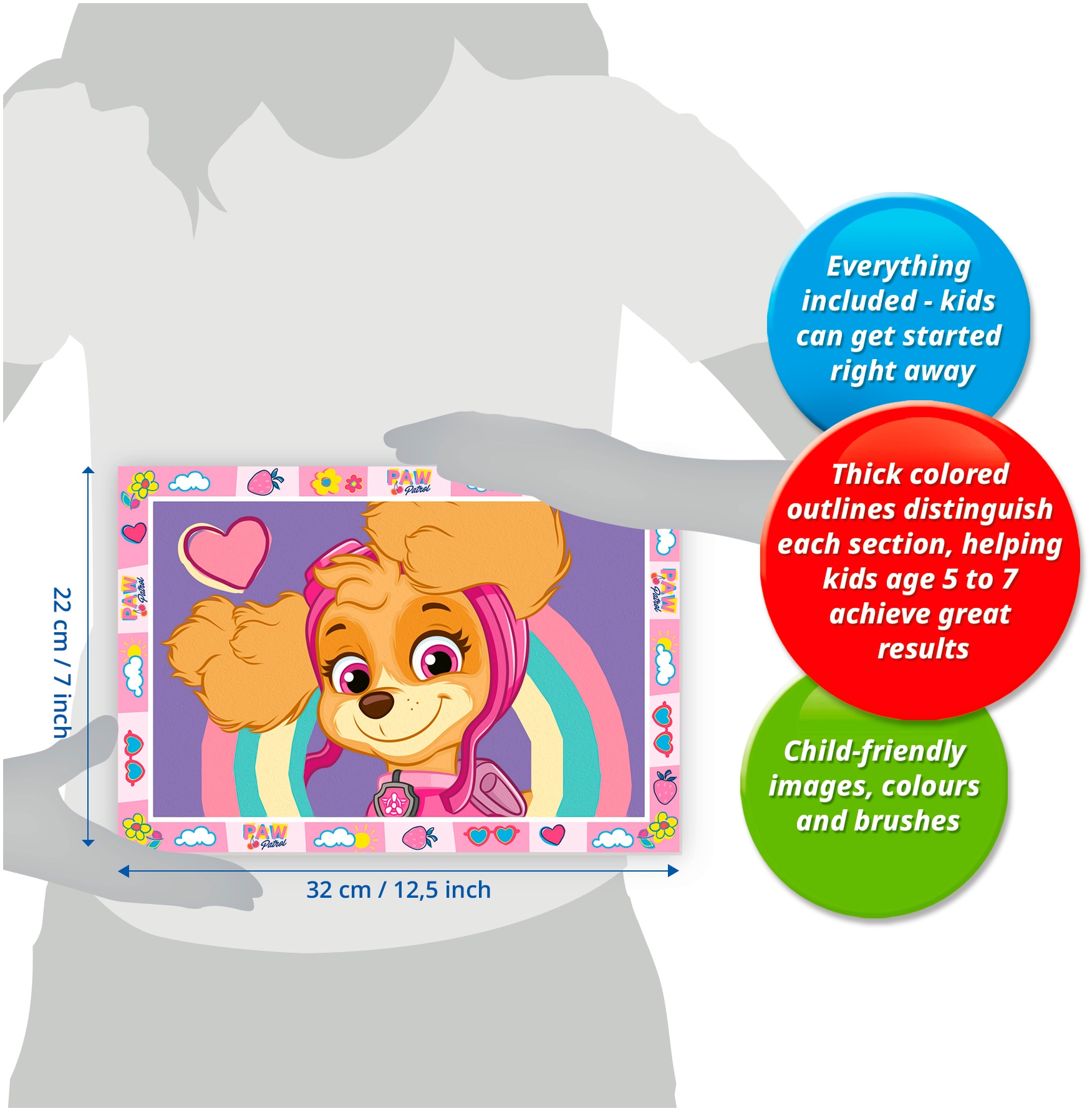 Ravensburger Malen nach Zahlen »CreArt, Paw Patrol mit Skye« Made in Europe