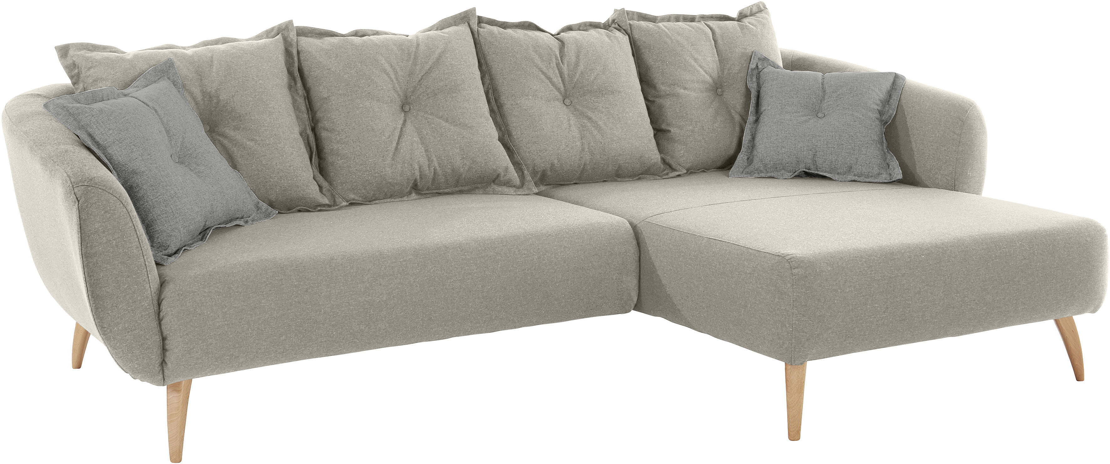 Thumbnail - Home affaire Ecksofa "Baggio formschöne Polsterecke, bequem, Breite 277cm, L-Form" Zierkissen inklusive