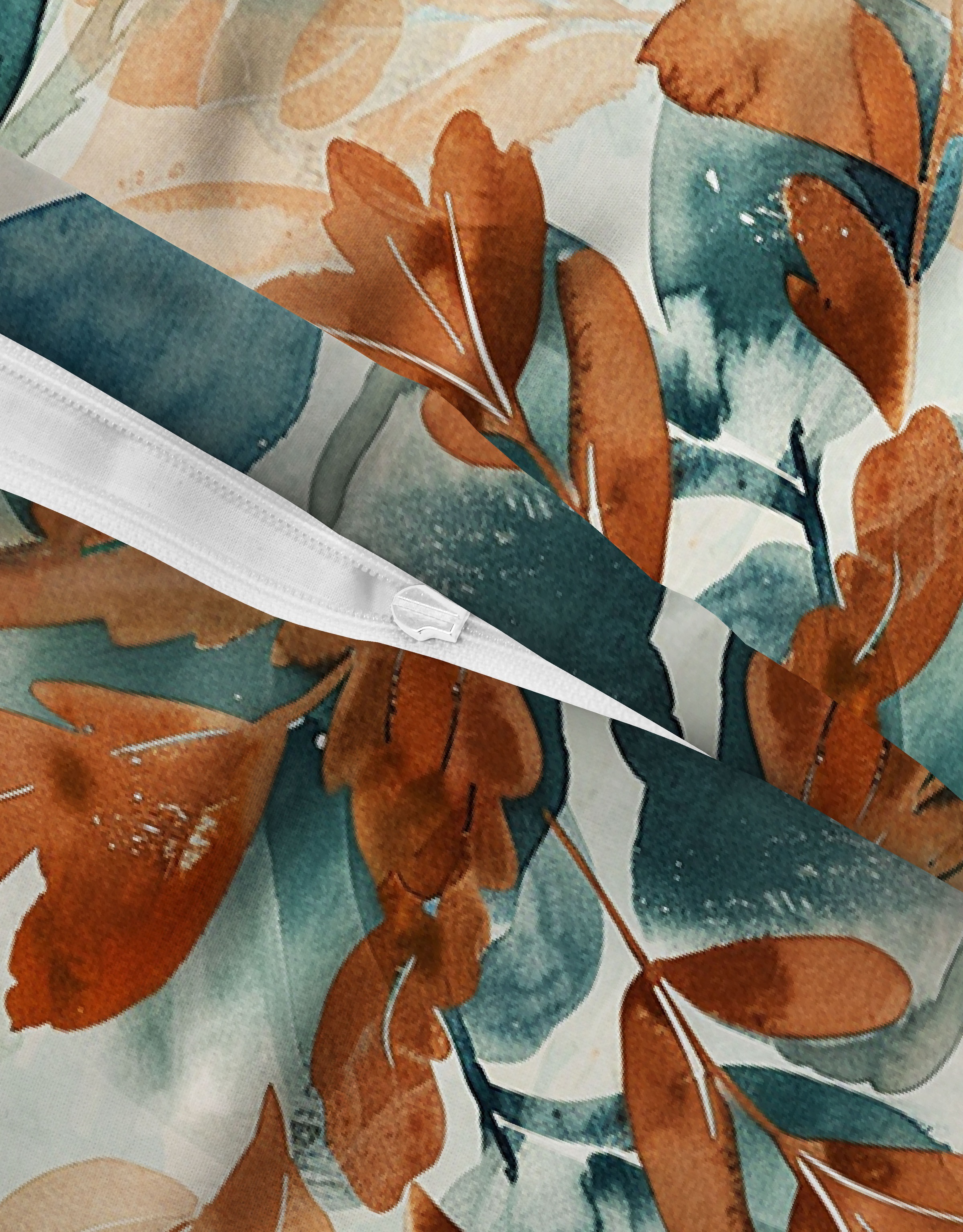 Biberna Bettwäsche »0617269 Premium Satin-Bettwäsche 100% Baumwolle ab Größe 135x200 cm« 2 seidig glatt & atmungsaktiv, Reißverschluss, ganzjährig, geblümt