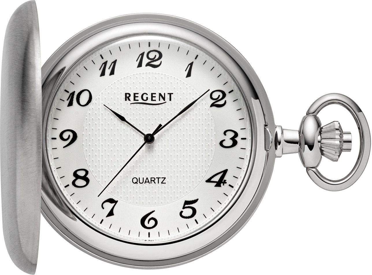 REGENT Damen Taschenuhr "P741", silber, Taschenuhren, Quarzuhr, Herrenuhr, Acrylglas