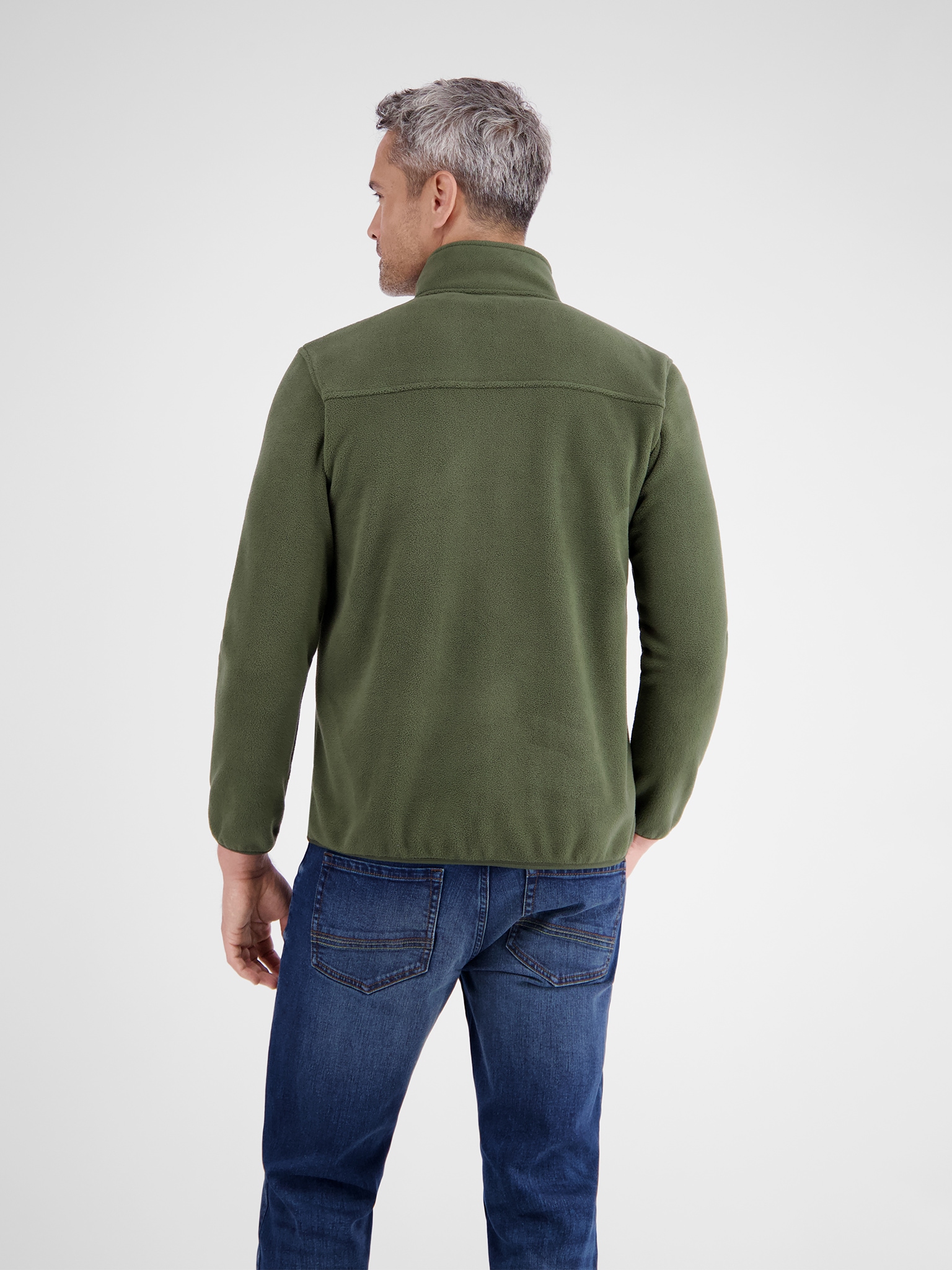 LERROS Sweatjacke, Polarfleece-Jacke mit Reißverschluss