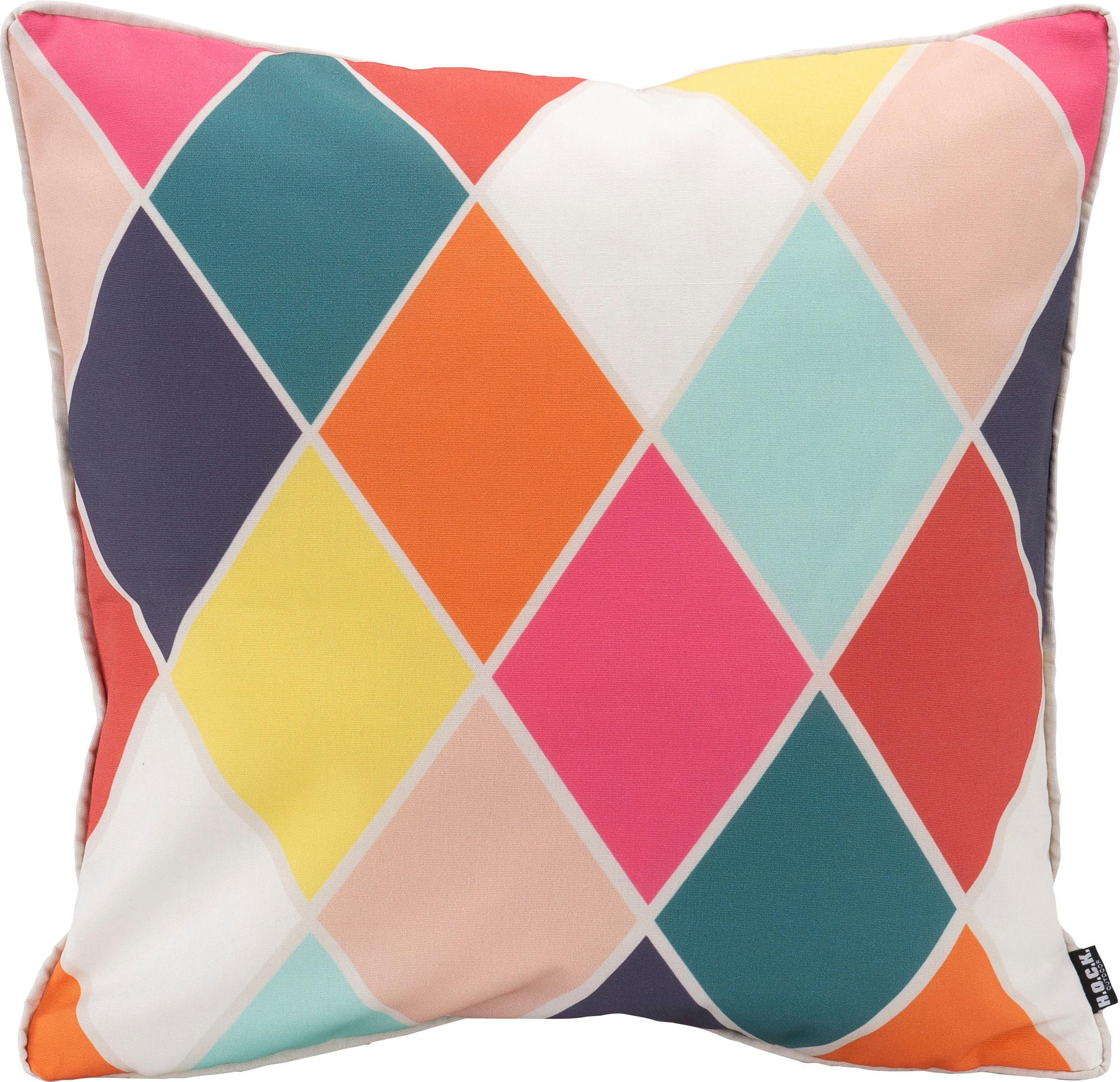 H.O.C.K. Dekokissen "Diamond" 50/50 cm, Kissenhülle mit Füllung, 1 Stück
