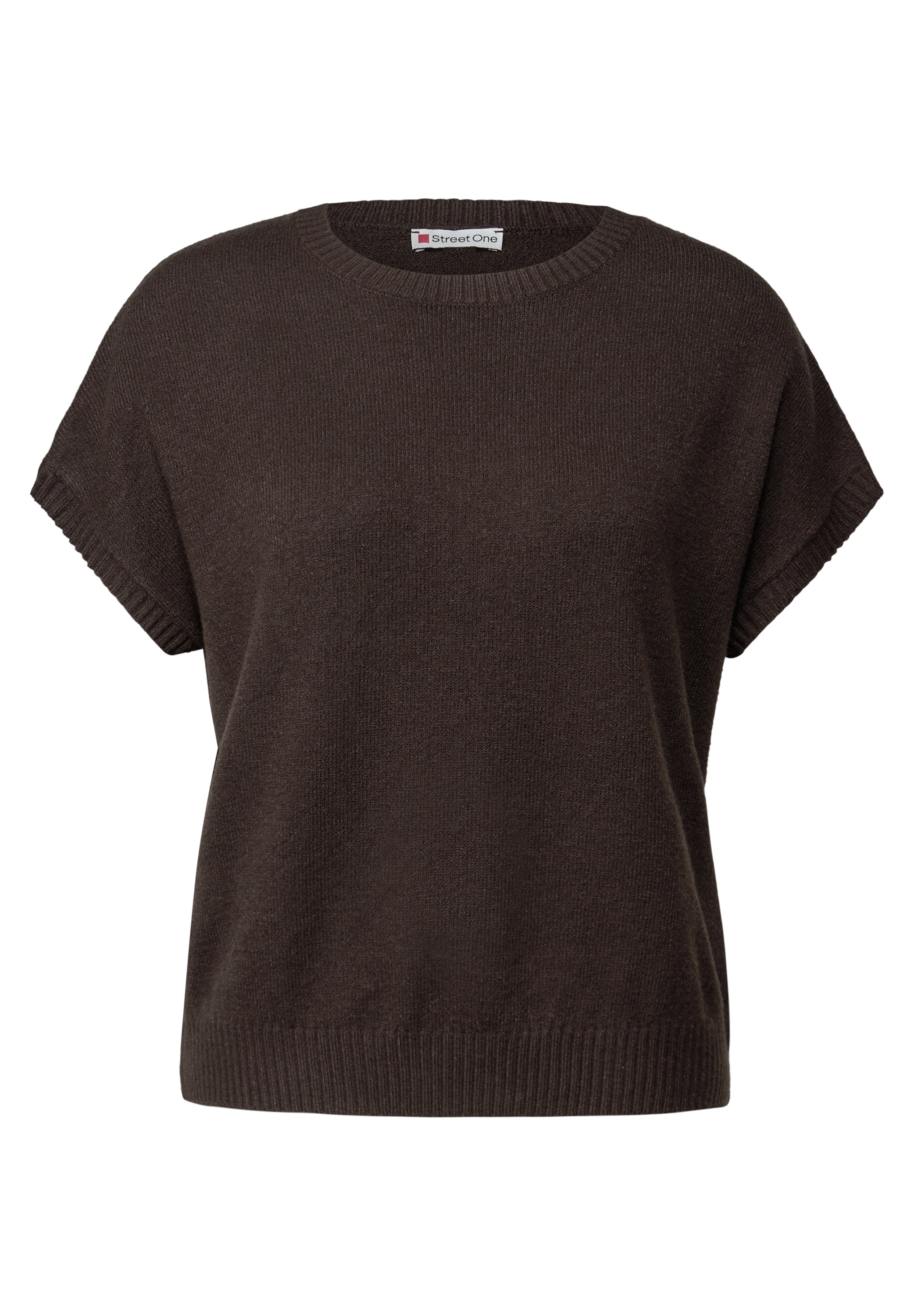 STREET ONE Kurzarmpullover, aus Feinstrick
