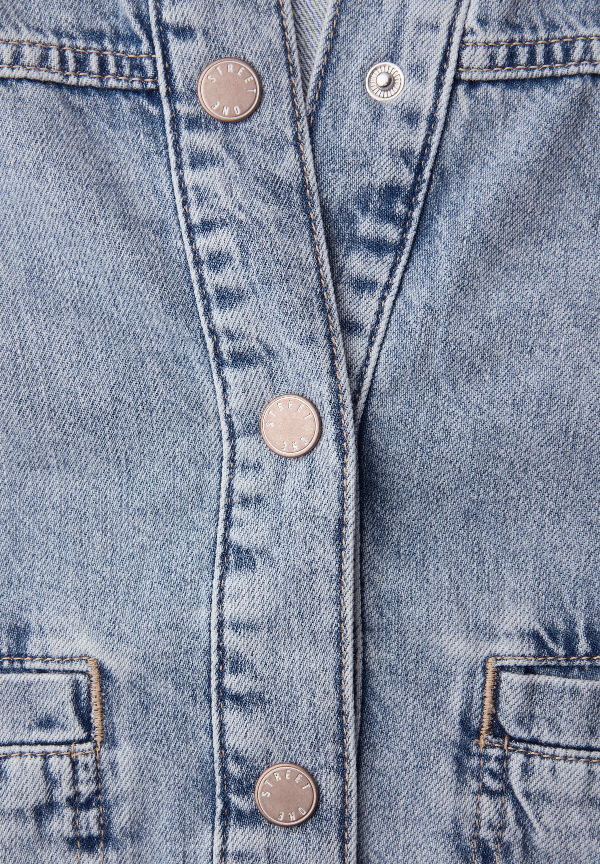 STREET ONE Jeansjacke ohne Kapuze in Denim-Optik
