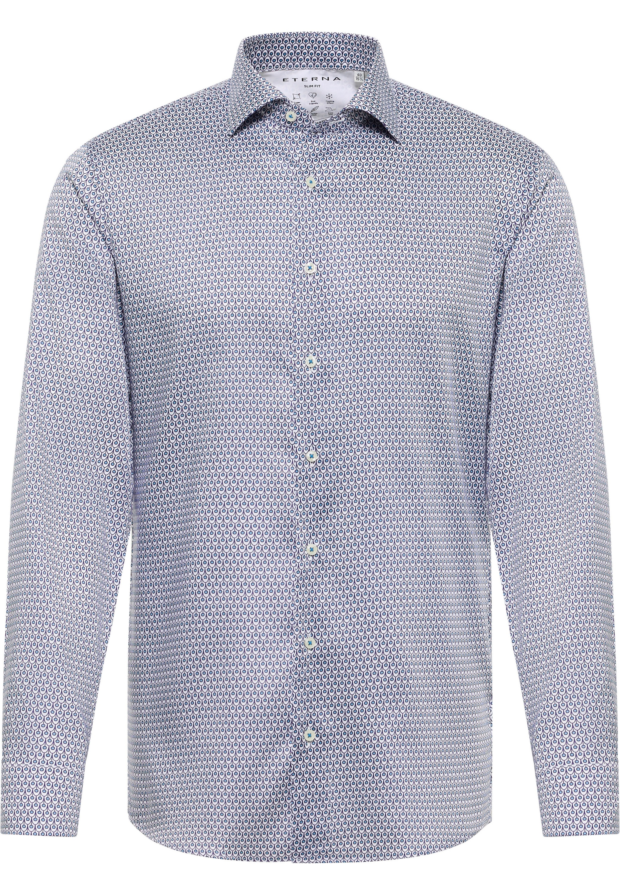 Eterna Langarmhemd »SLIM FIT«, EASY IRON (bügelleicht)