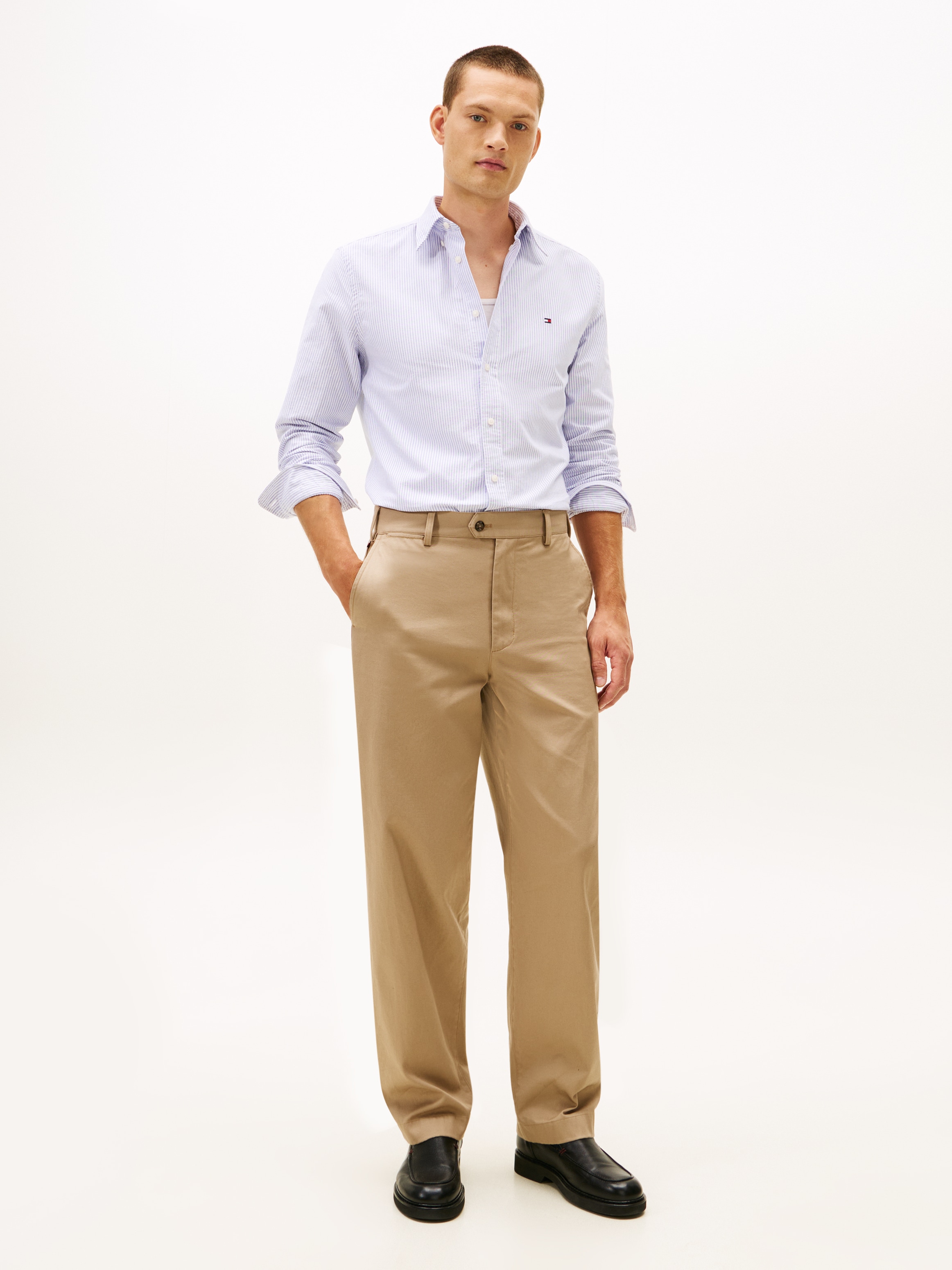 Tommy Hilfiger Langarmhemd »HERITAGE OXFORD STRIPE Regular Fit SHIRT« Regular Fit Oxford Casual
