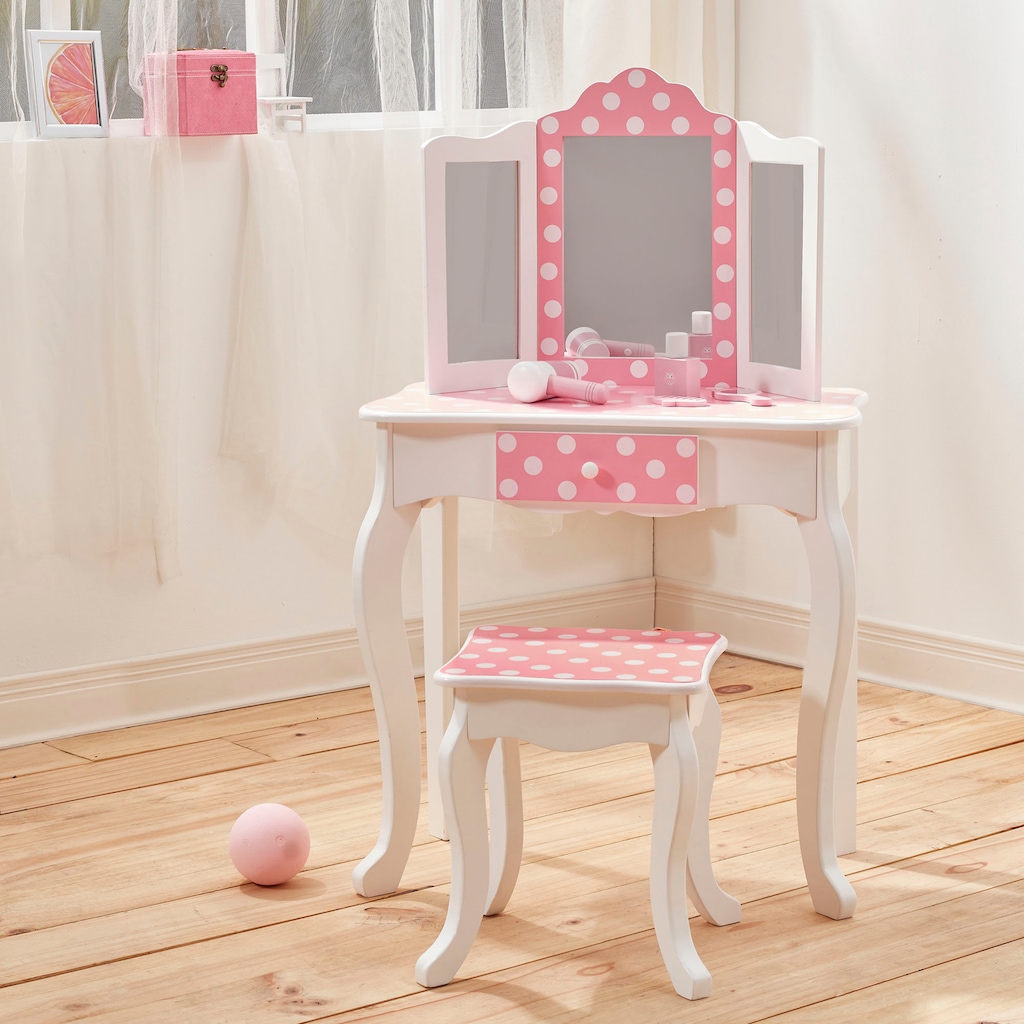 TEAMSON™ KIDS    Schminktisch »Fantasy Fields, Gisele, Fashion Polka Dot Prints«