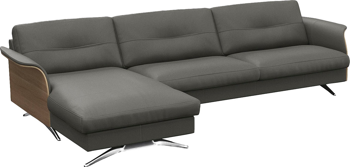 FLEXLUX Ecksofa "Glow, super bequem durch hochwertigem Sitzaufbau mit Feder günstig online kaufen