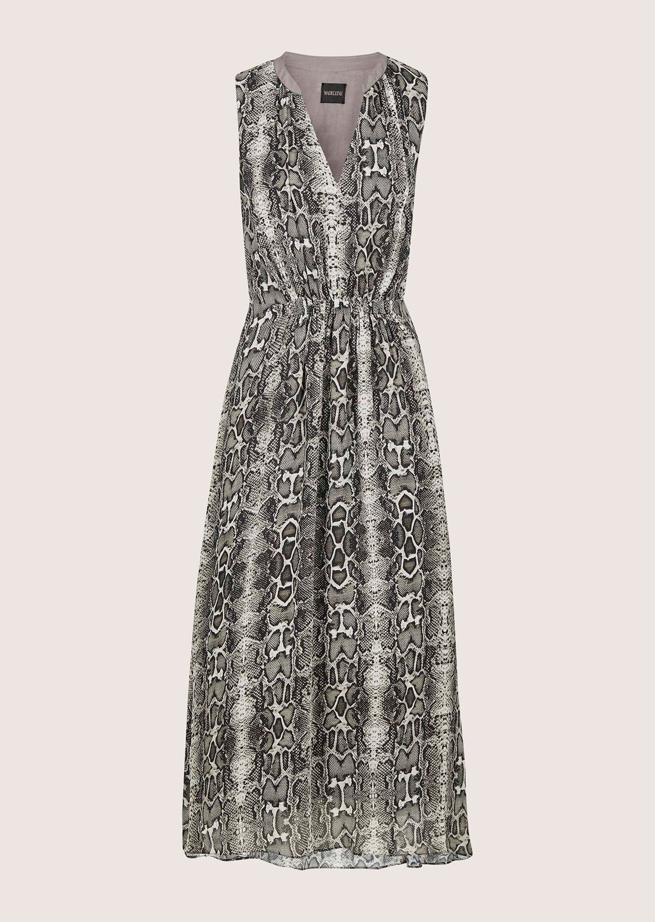 MADELEINE Midikleid "Chiffonkleid Sommerkleid mit Schlangenmuster" Kleid hi günstig online kaufen