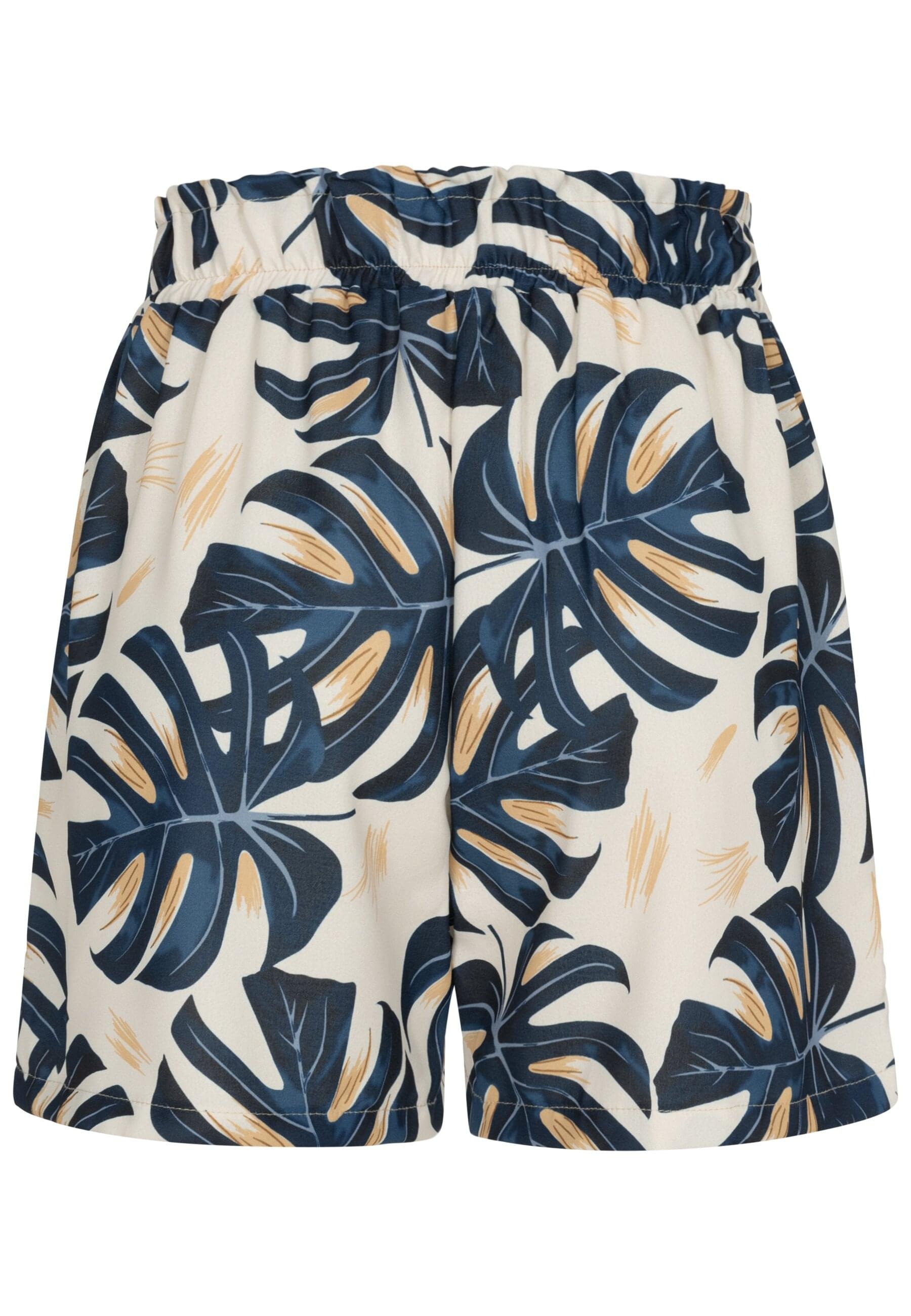 CLOUD 5IVE Shorts "CLOUD 5IVE Paperbag Shorts with tie belt and palm print" günstig online kaufen