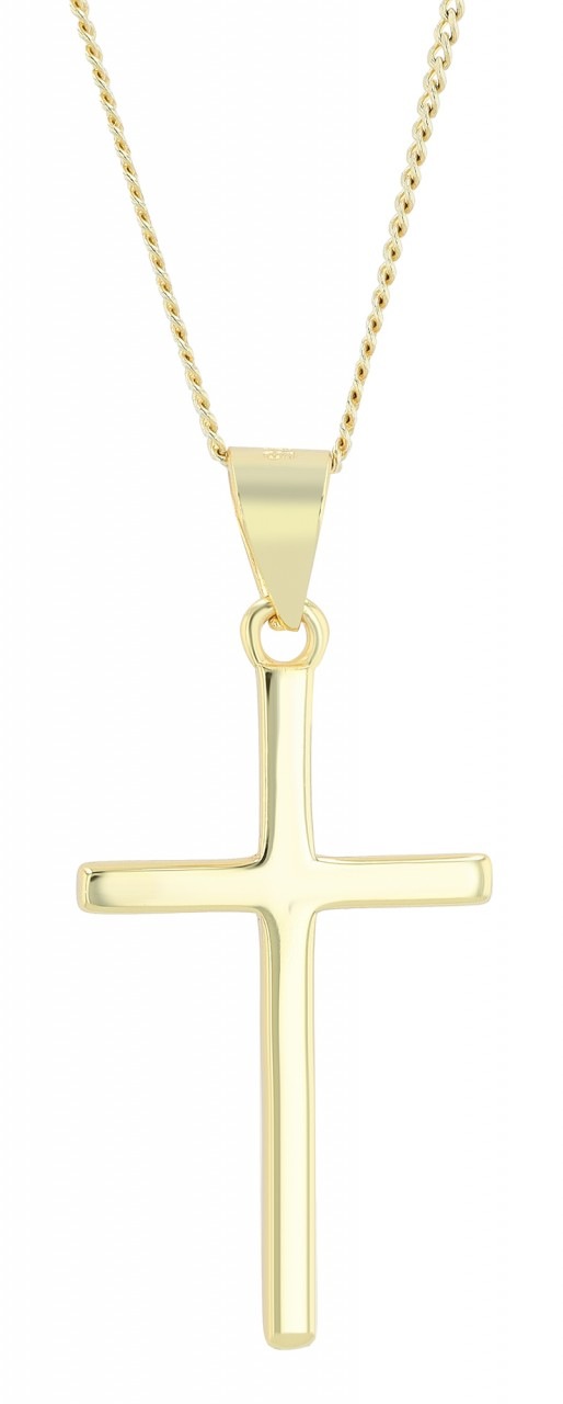 Adelia´s Kettenanhänger »Neuheit 2025 - eleganter Kreuz Anhänger aus 925 Sterling Silber«