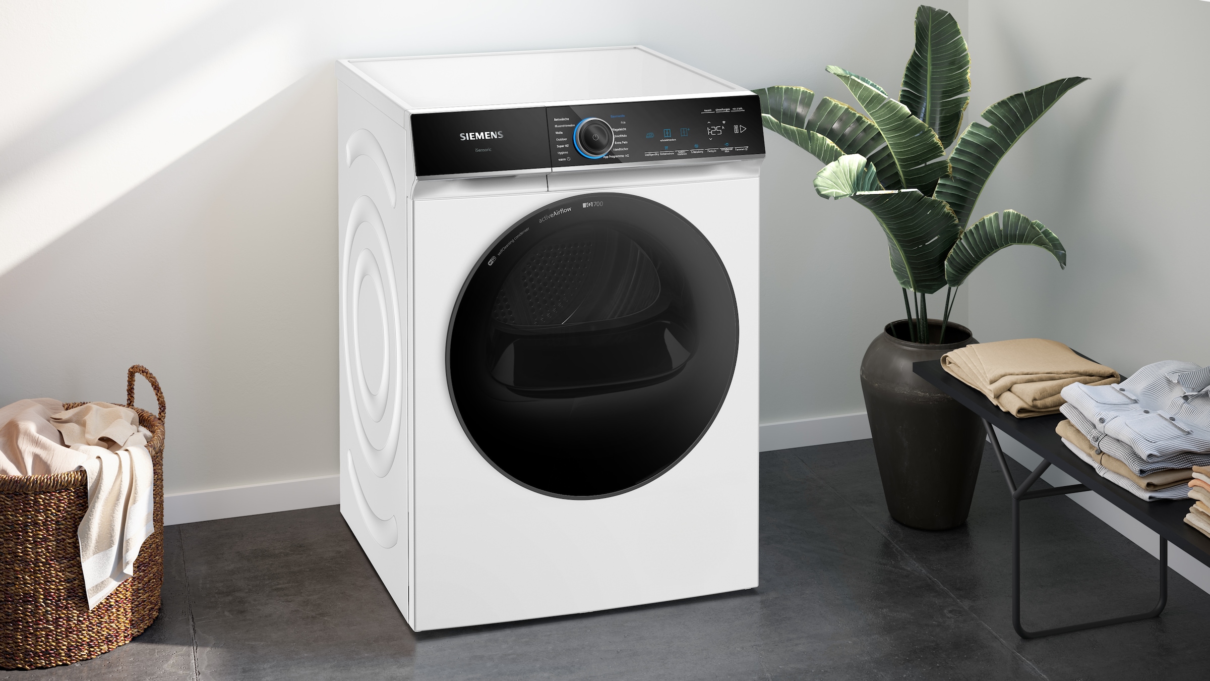 SIEMENS Wärmepumpentrockner »WR47B2C40« iQ700 Schnellster Trockner, Selbstreinigender Kondensator, autoDry