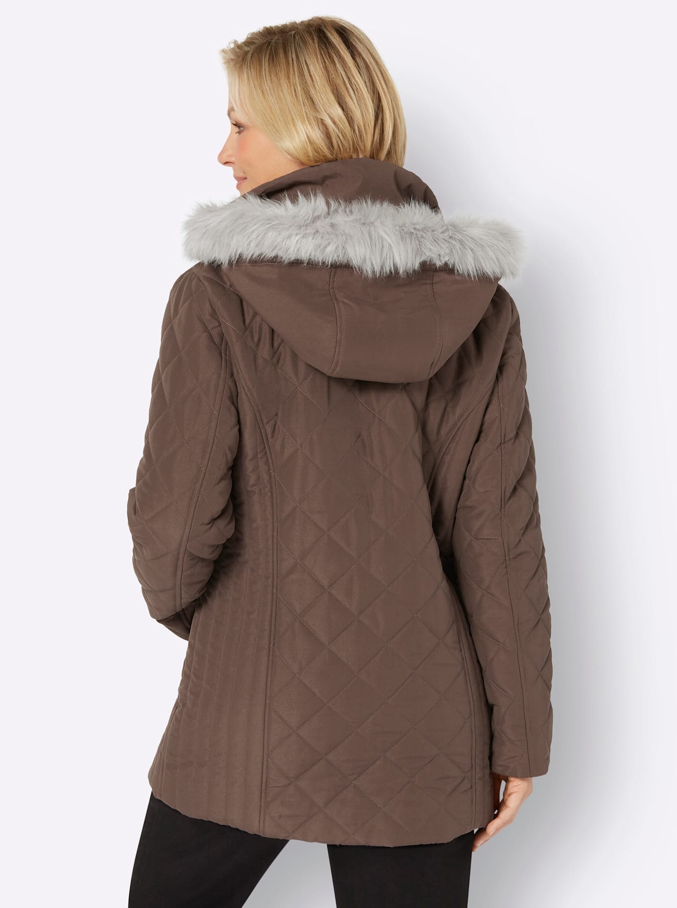 Classic Basics Women's Quilted Jacket Brown 38 2