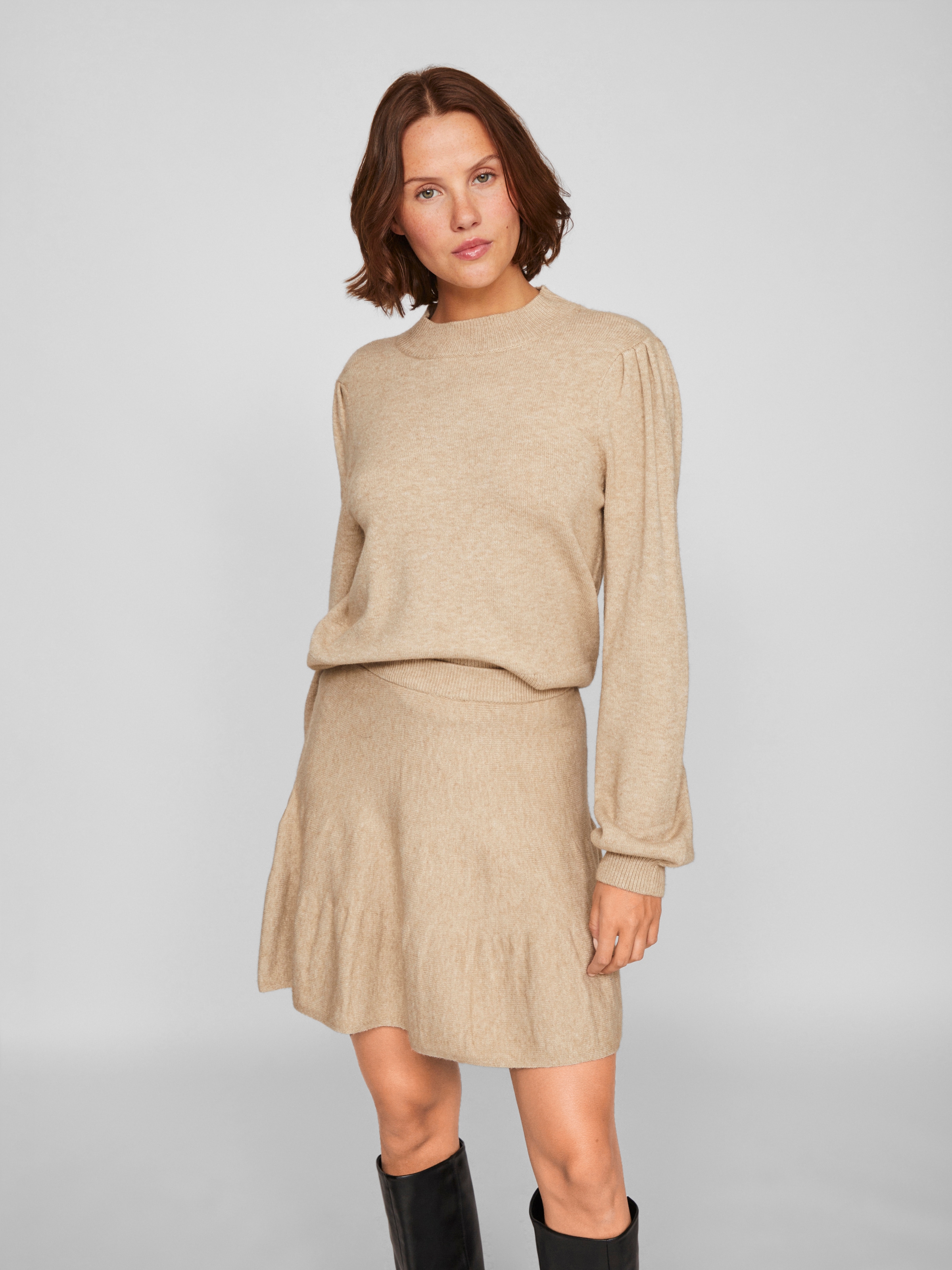 Vila Rundhalspullover »VIRIL TURTLE-NK BALLOON L/S TOP - NOOS«