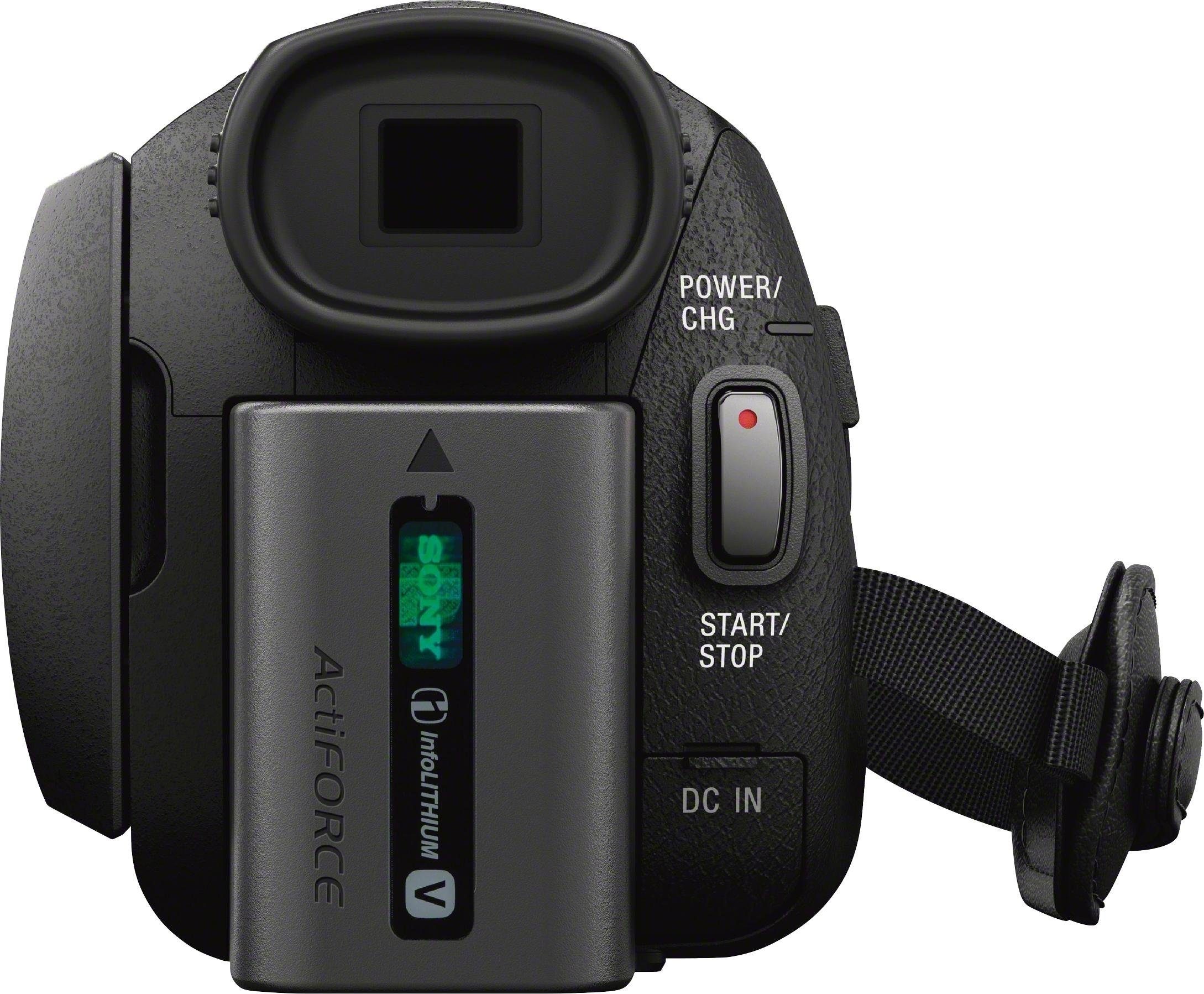 Sony Camcorder »FDRAX53VGPDI.EU«, 4K Ultra HD, NFC-WLAN (Wi-Fi), 20 fachx opt. Zoom, inkl. CG-60 Mikrofon & JOBY GorillaPod