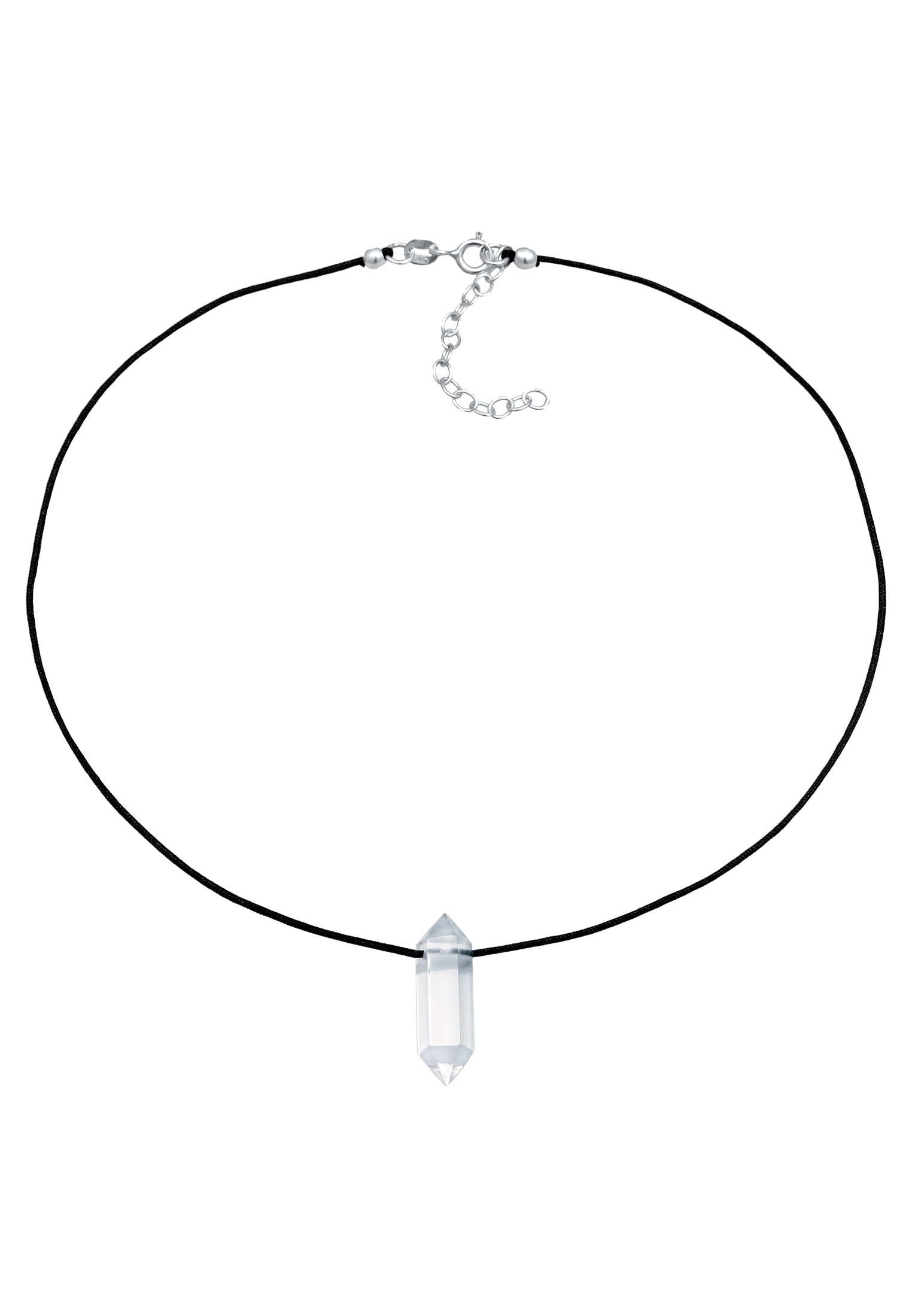 Elli Premium Choker »Halskette Choker Nylon Kristallspitze 925 Silber«