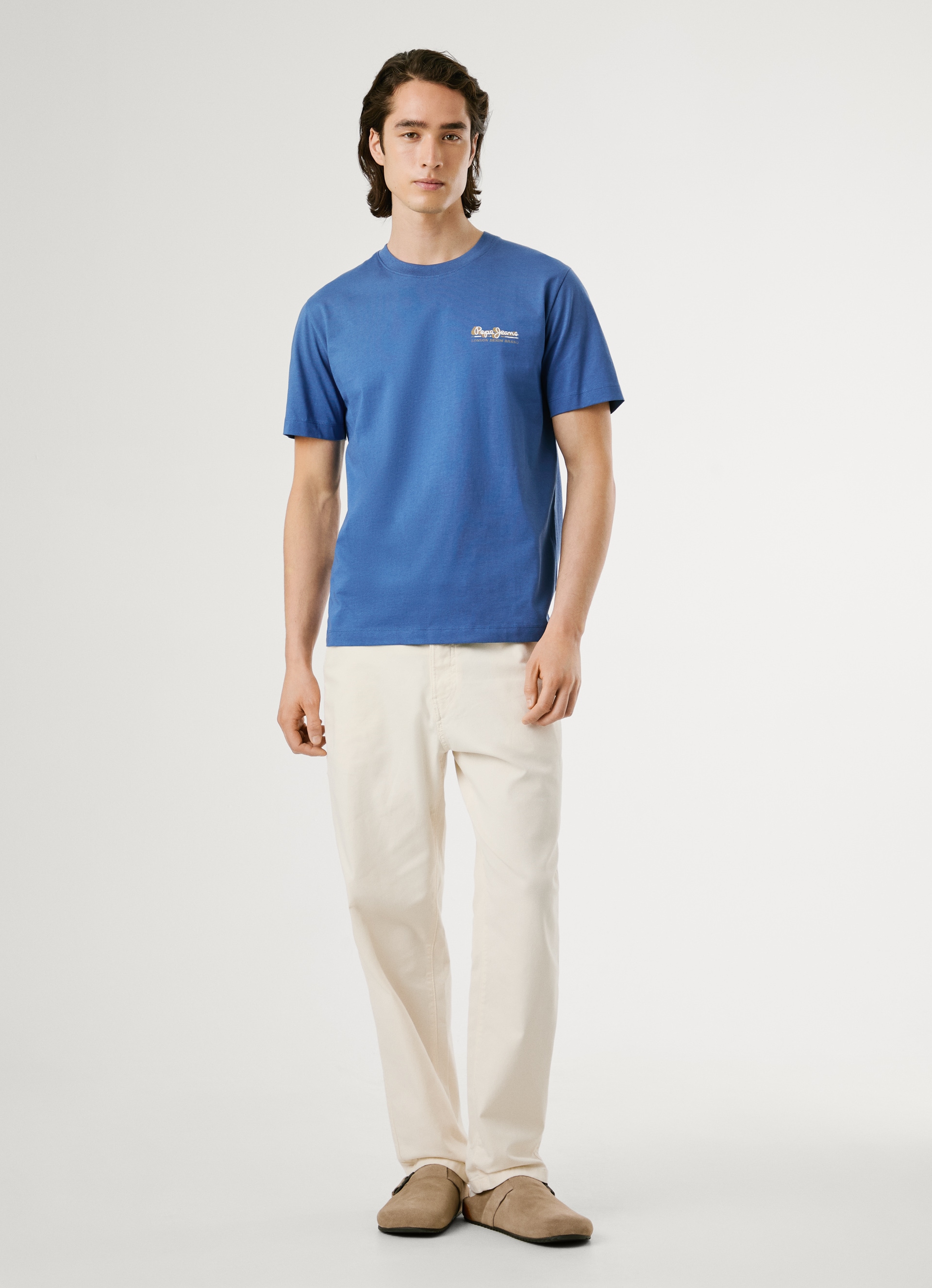 Pepe Jeans T-Shirt »MILON TEE«, mit geripptem Rundhals