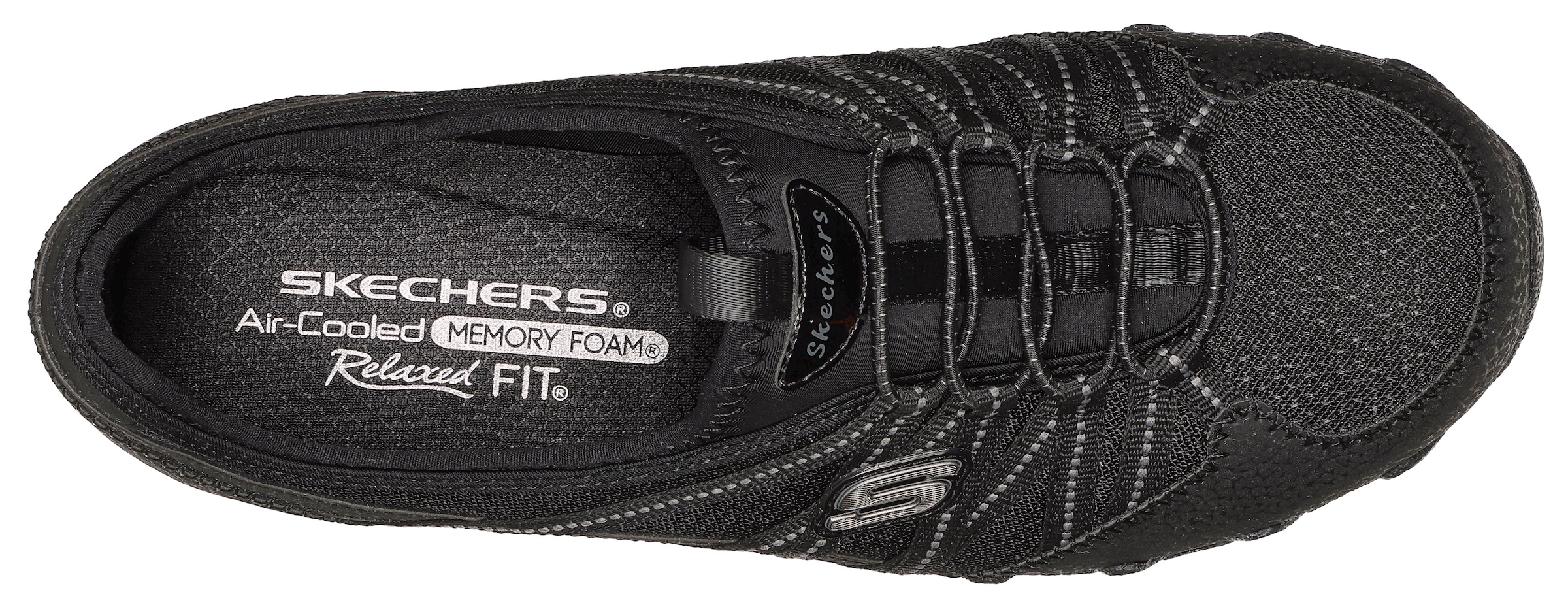 Skechers Slip-On Sneaker »BIKERS LITE-RELIVE«, Slipper, Sommerschuh, Freizeitschuh mit BioDri-Ausstattung