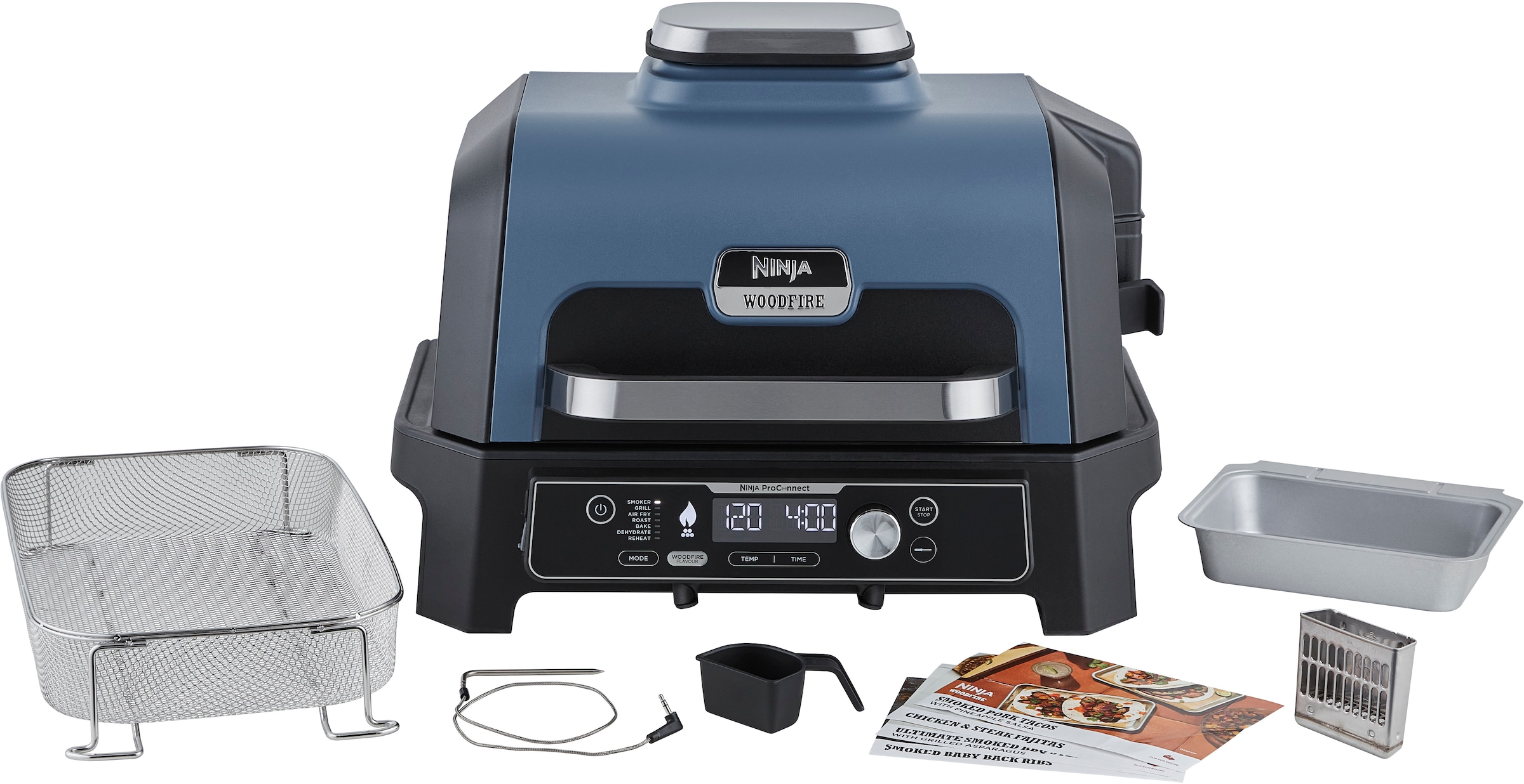 NINJA Tischgrill "Woodfire Pro Connect XL OG901EU" 1700 Elektrischer Outdoo günstig online kaufen