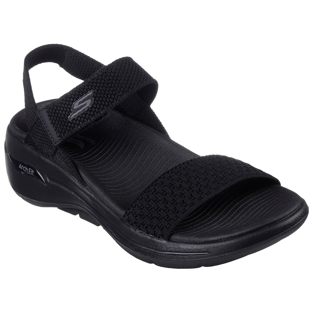 Skechers Sandale »GO WALK ARCH FIT SANDAL-POLISHED«, Sommerschuh, Sandalette, Klettschuh, für Maschinenwäsche geeignet