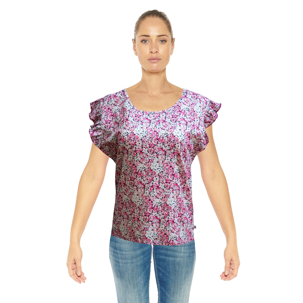 Le Temps Des Cerises T-Shirt »HUTT« mit floralem Allover-Muster