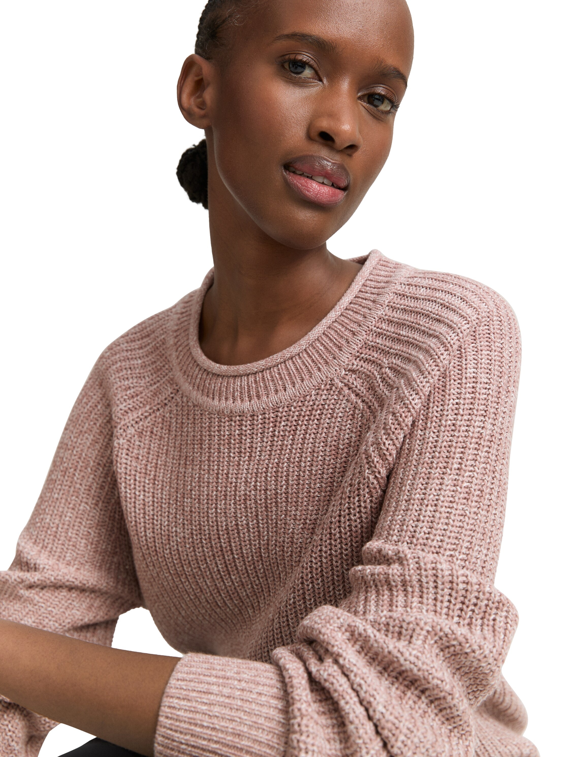TOM TAILOR Denim Strickpullover, mit Strick-Struktur