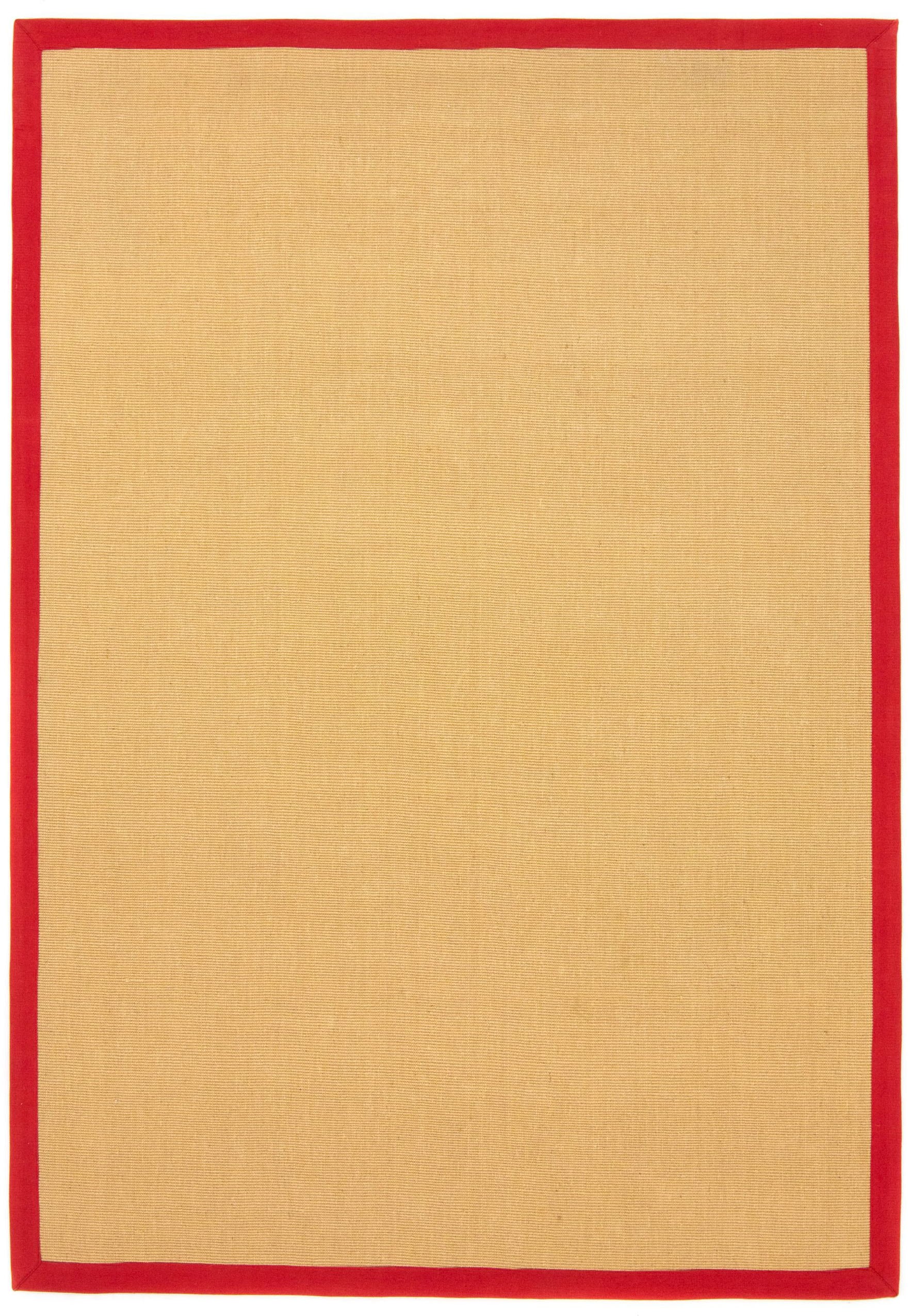 Sisalteppich »Sisal«, rechteckig, mit farbiger Bordüre, Anti Rutsch Rückseite