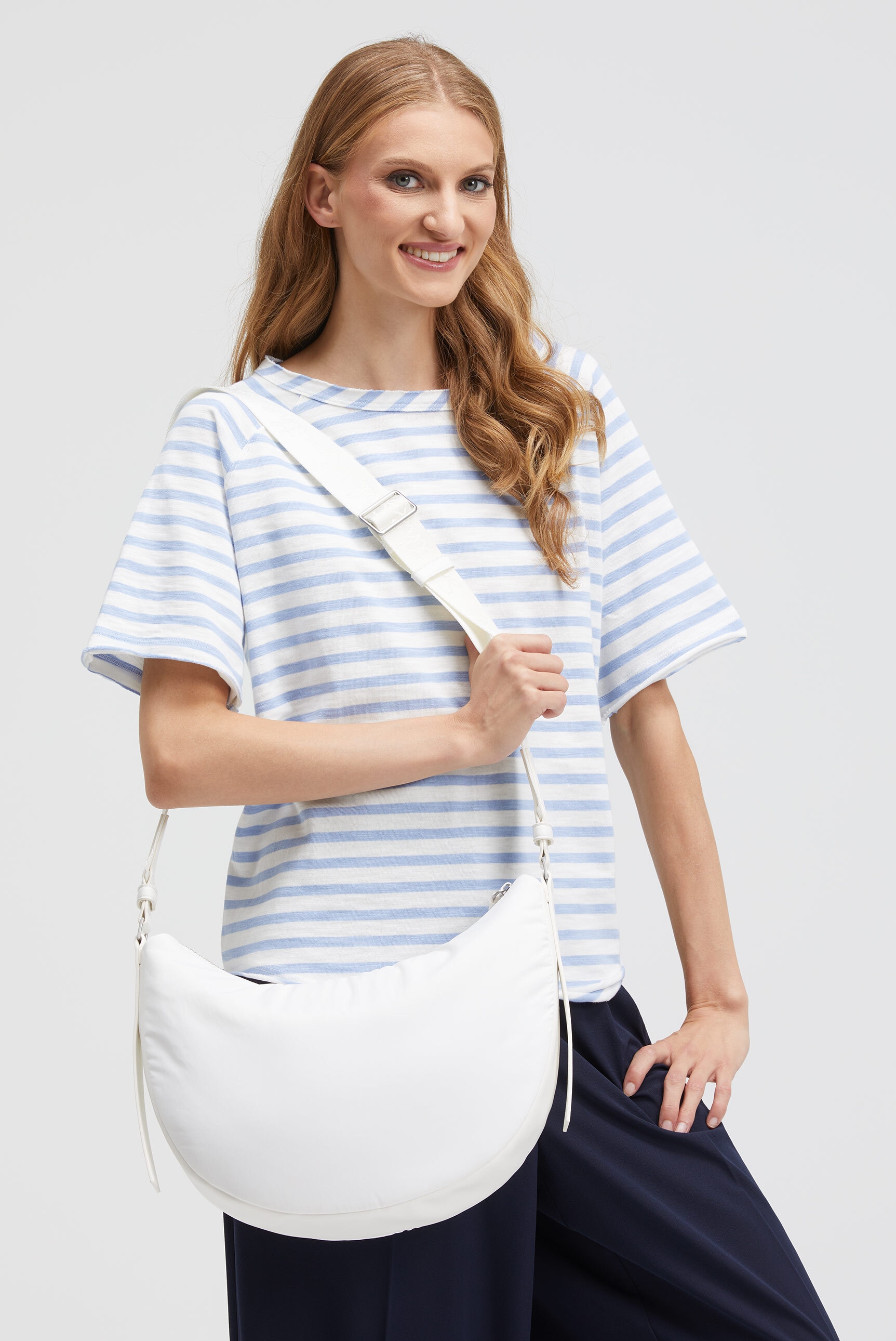 SMITH & SOUL Damen Umhängetasche, weiß, Polyester, unifarben, Taschen