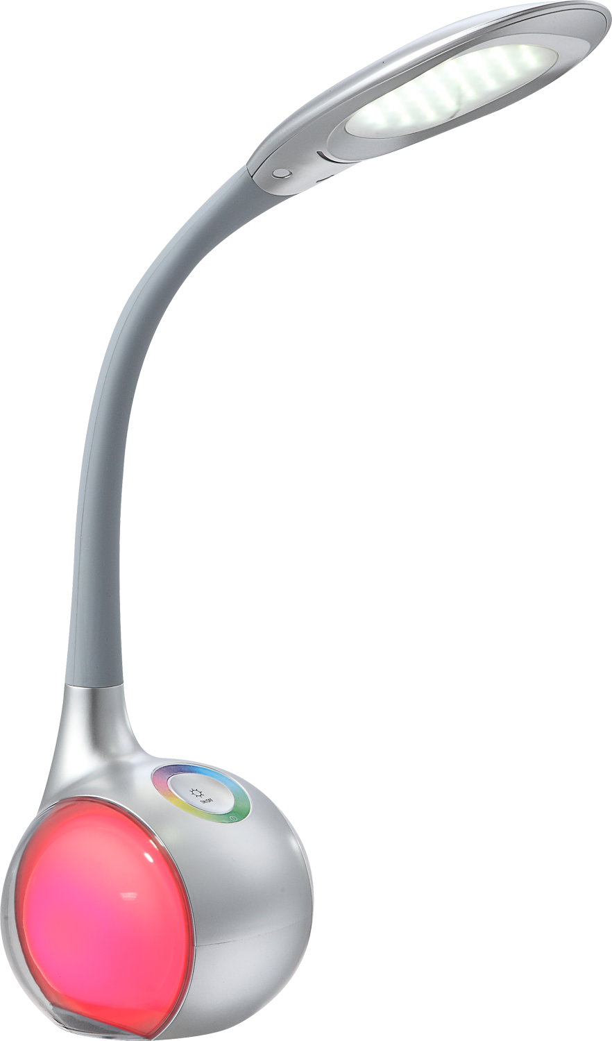 GLOBO LIGHTING LED Tischleuchte »TARRON« LED-Modul Kaltweiß Tischlampe/Arbeitszimmer/Bürotischleuchte/silbergrau