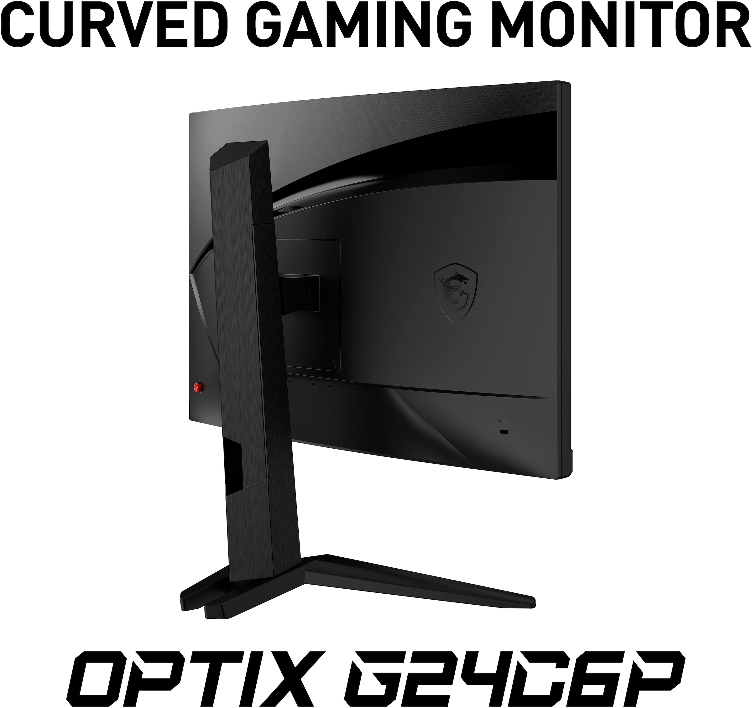 MSI Curved-Gaming-LED-Monitor »Optix G24C6P«, 60 cm/24 Zoll, 1920 x 1080 px, Full HD, 1 ms Reaktionszeit, 144 Hz, höhenverstellbar, 3 Jahre Herstellergarantie