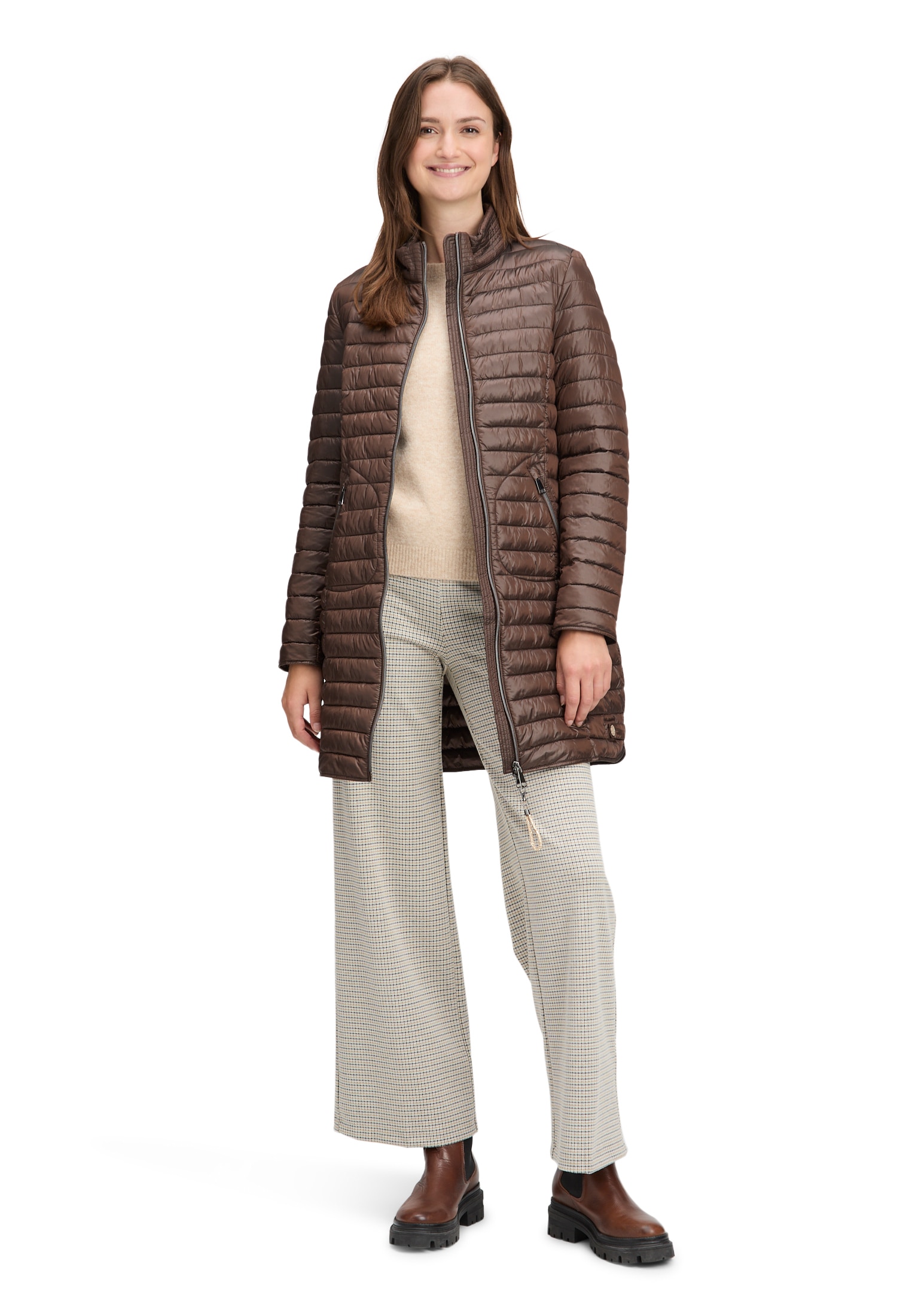 Cartoon Steppjacke »Damen Steppjacke mit Reißverschlusstaschen«