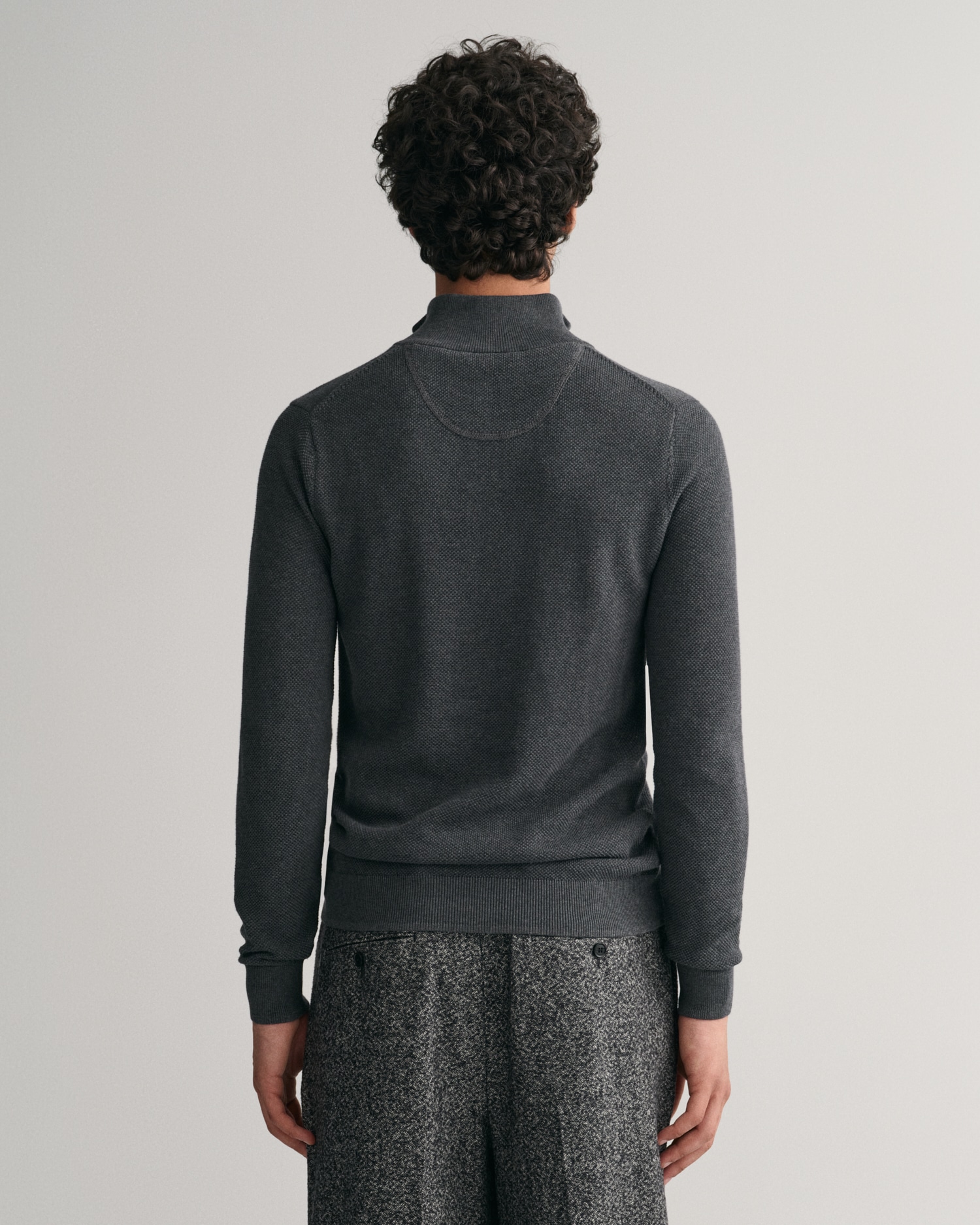 Gant Troyer »COTTON PIQUE HALF ZIP«, mit Piqué-Struktur