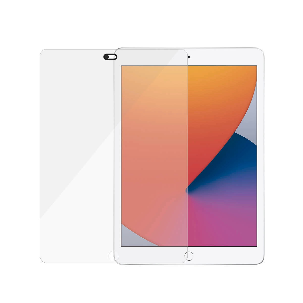 PanzerGlass Displayschutzglas »CamSlider Case Friendly Screen Protection«, für Apple iPad 10.2″, Displayschutzfolie, Schutzfolie, Bildschirmschutz, kratz- & stoßfest