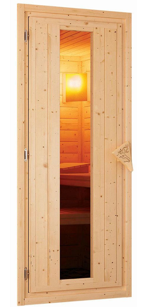 Karibu Sauna »Vada« Set,  Ofen 9 kW integr. Strg