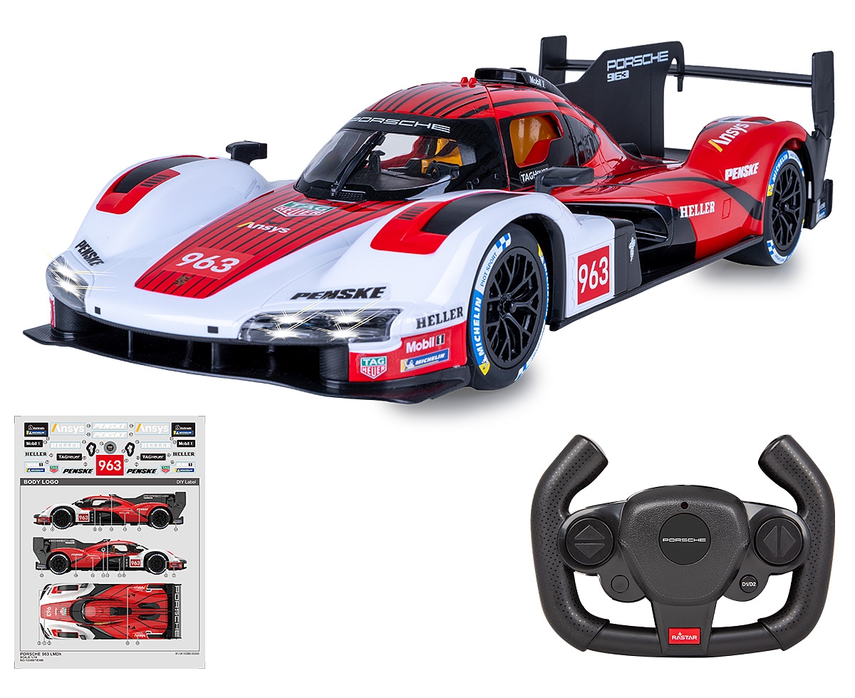 Jamara RC-Auto »Porsche 963 LMDH 1:14 rot 2,4GHz Tür manuell«