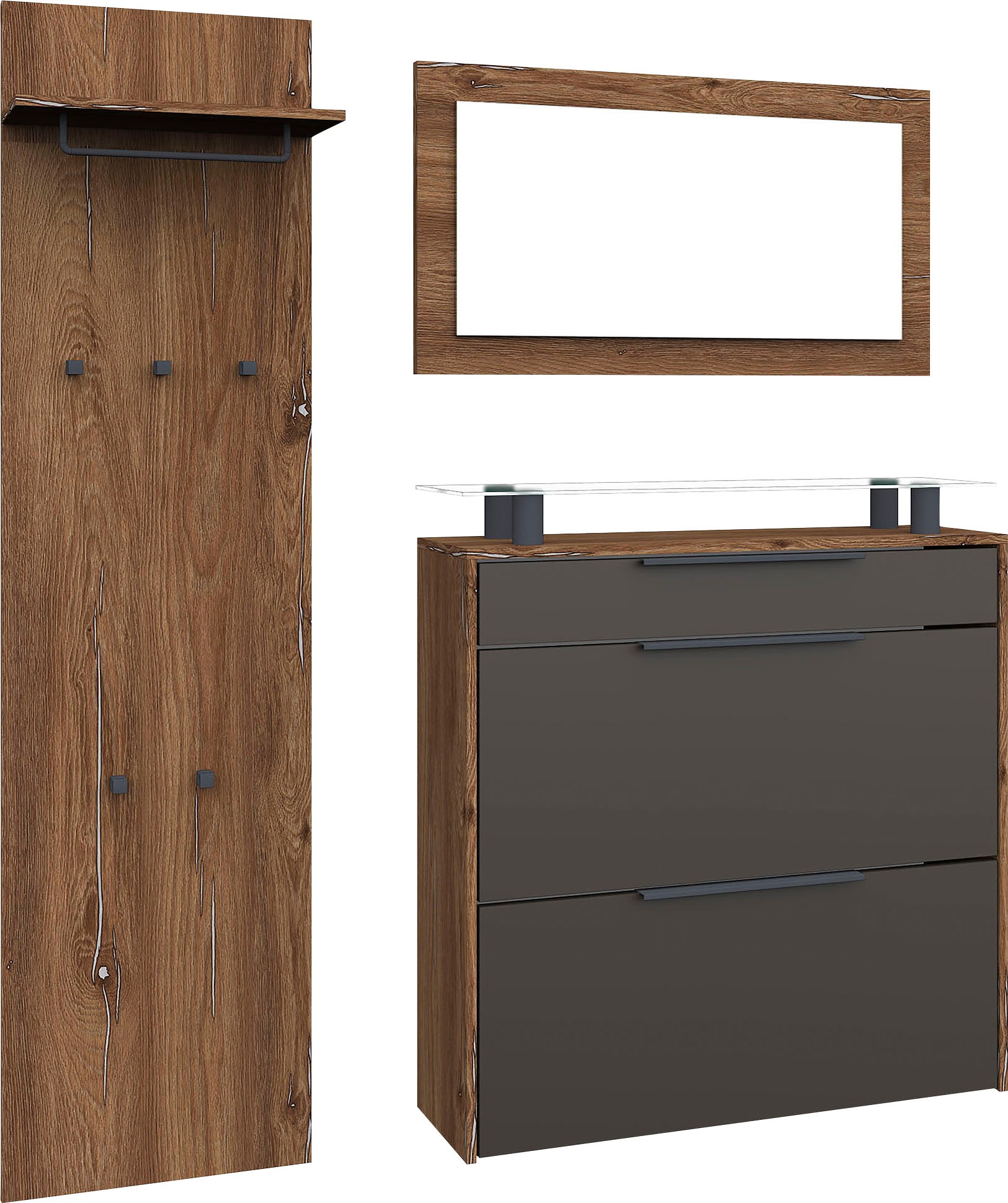 borchardt Möbel Garderoben-Set "Tom" 3 Stk. tlg. günstig online kaufen