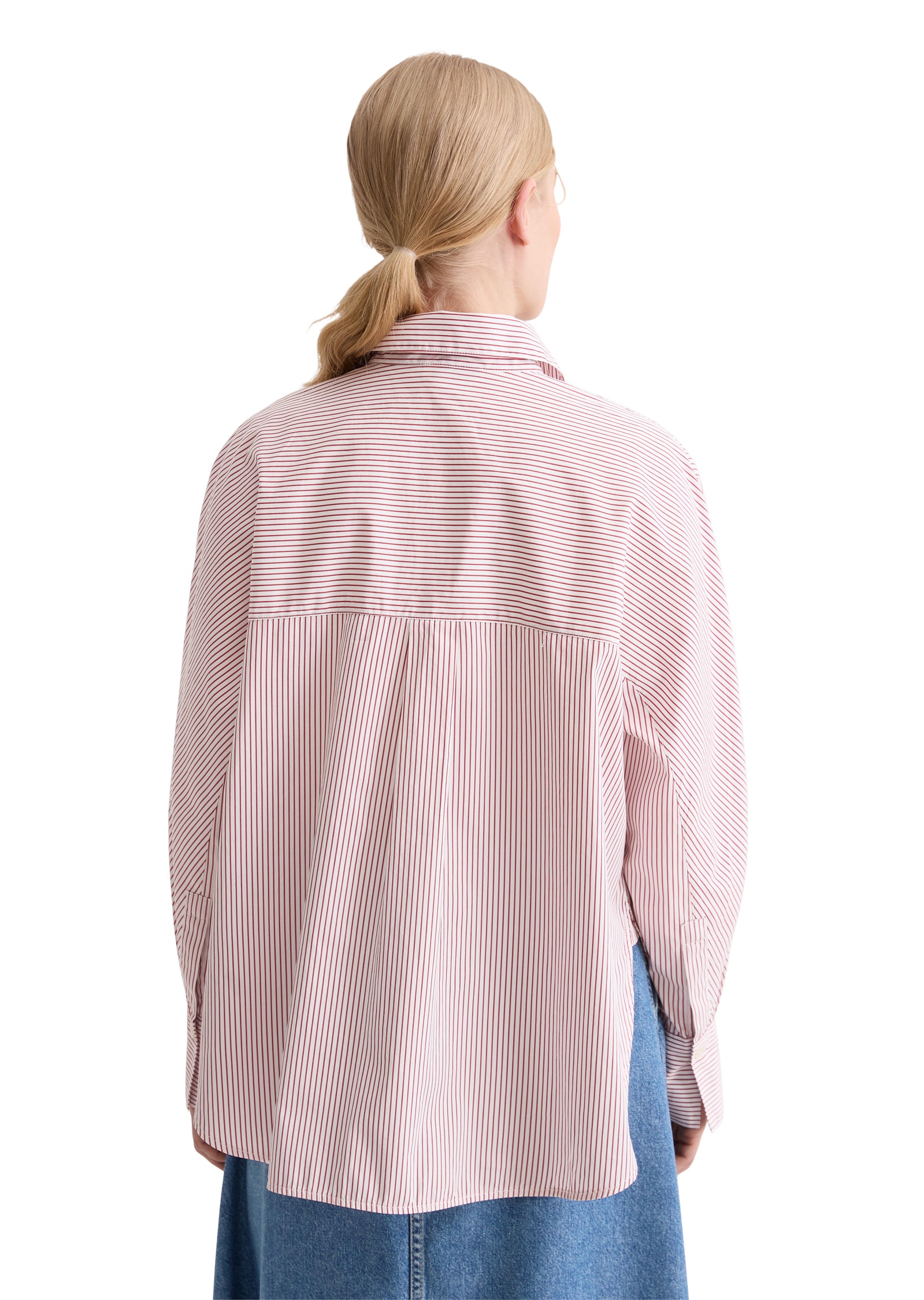 Marc O'Polo Langarmbluse »aus Premium-Baumwoll-Popeline«