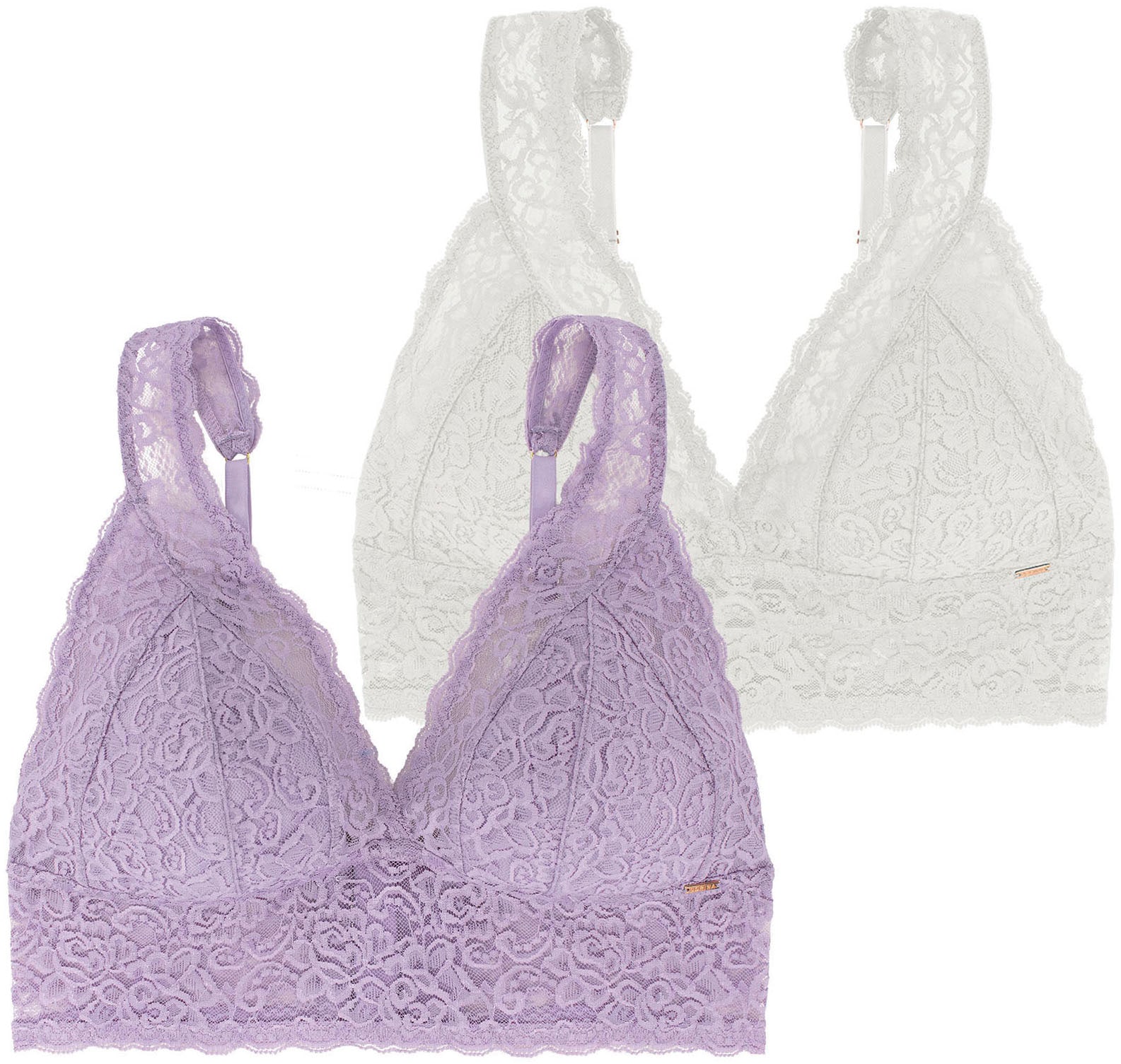 Dorina Bralette "Lana" ohne Bügel, florale Spitze, breites Unterbrustband