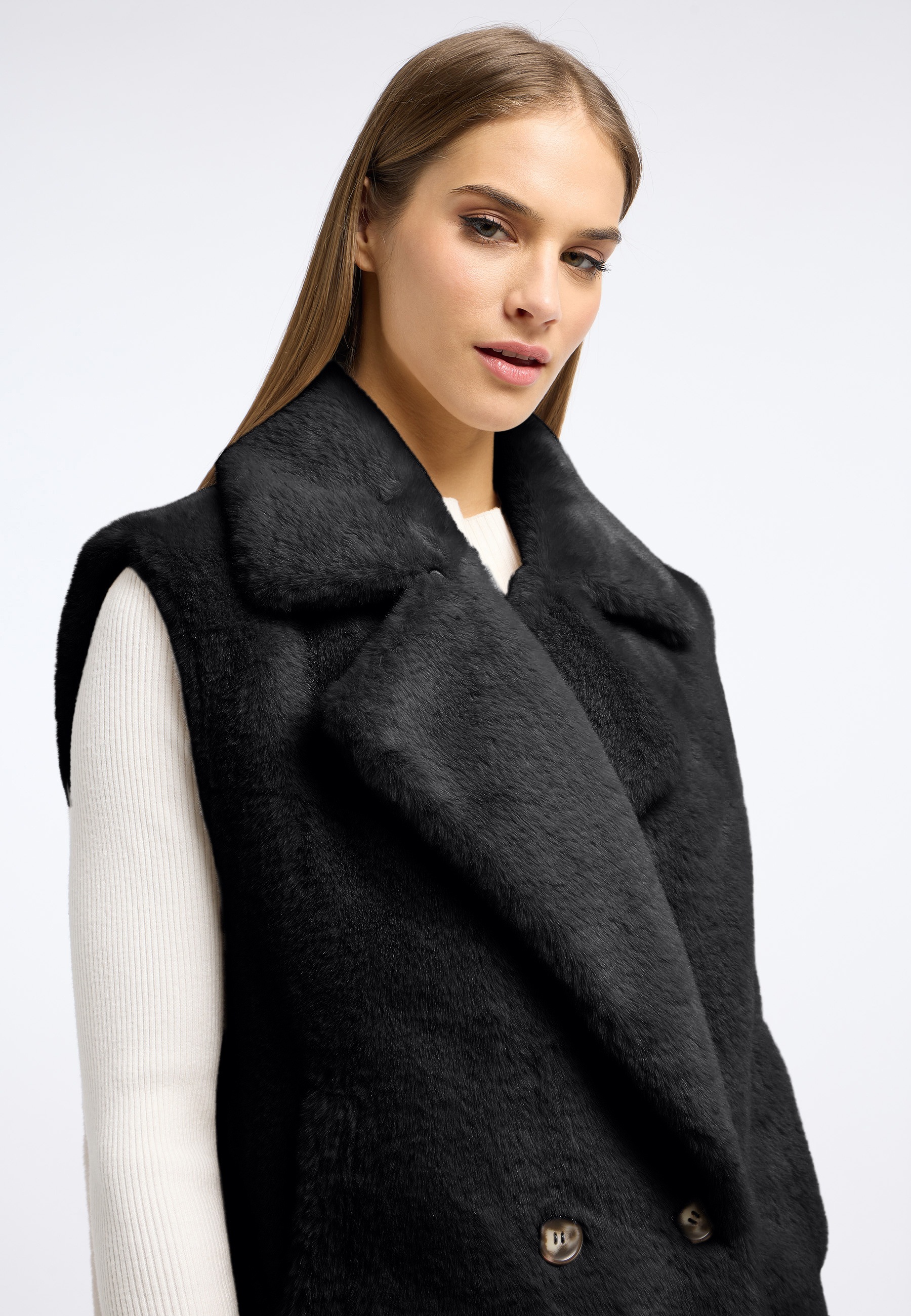 Frieda & Freddies Fellimitatweste »Fake Fur Vest / Leo«