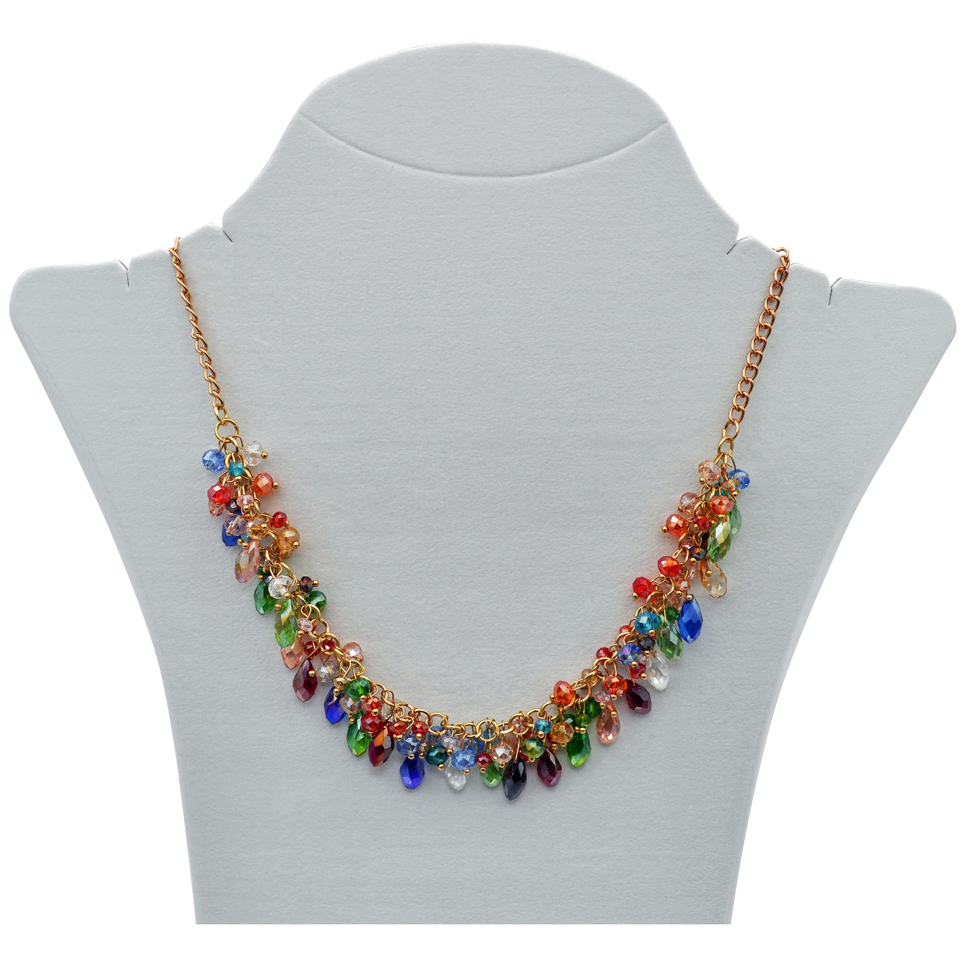 Steuer Collierkettchen »Collier mit bunter Glaszierde«