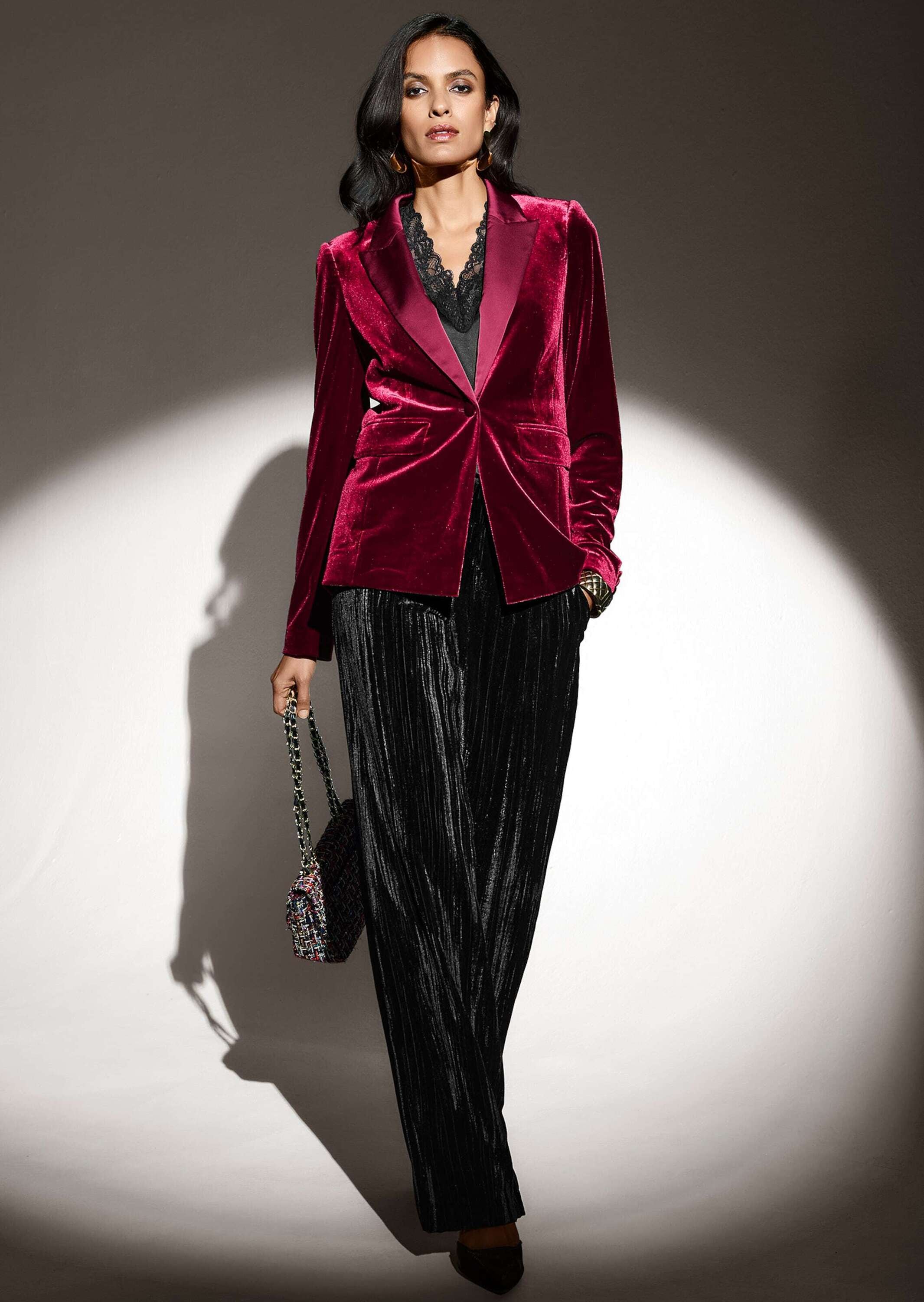 MADELEINE Stoffhose »Samthose Weite Hose zum Schlüpfen«