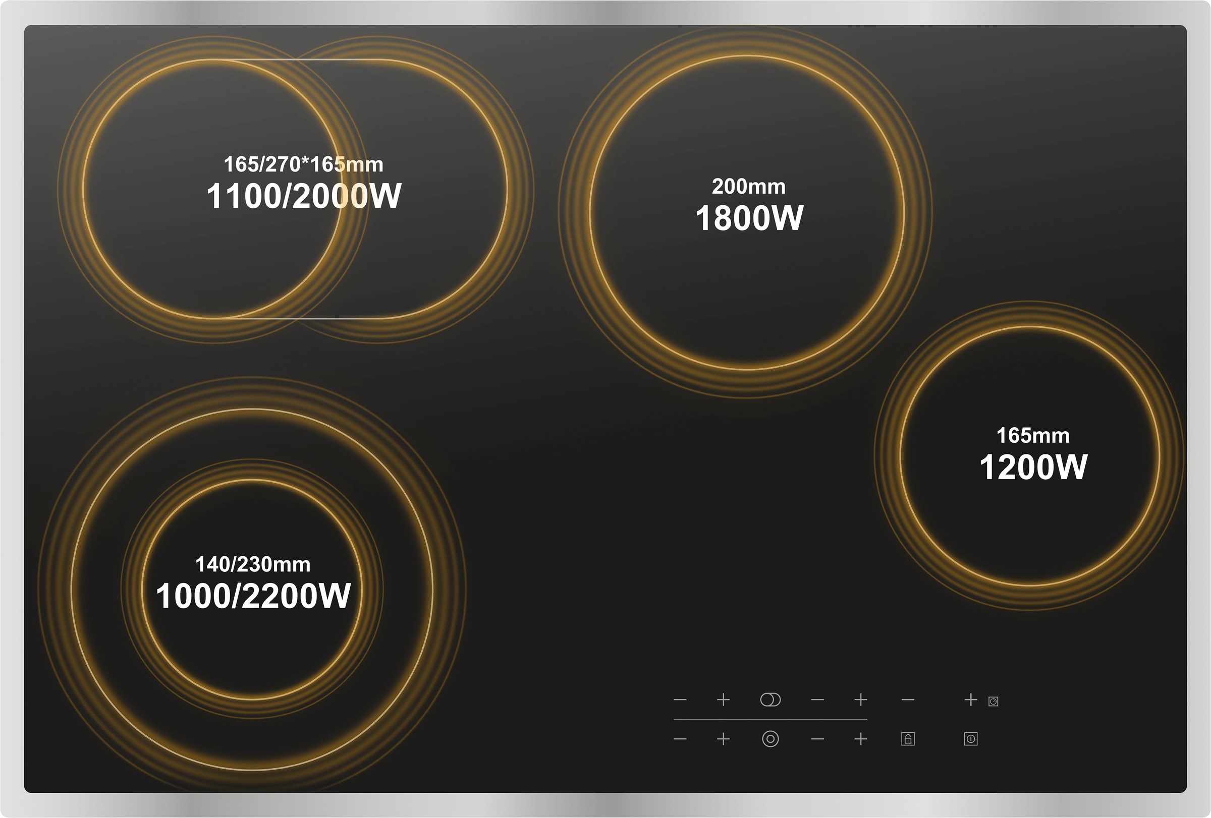 Hanseatic Elektro-Kochfeld "HC67778TS" günstig online kaufen