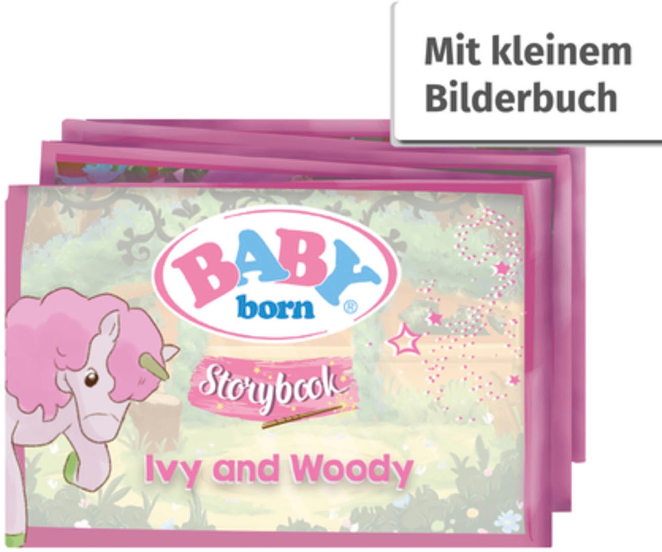 Baby Born Stehpuppe »Storybook Prinzessin Ivy, 18 cm«, mit Einhorn und Lichteffekten