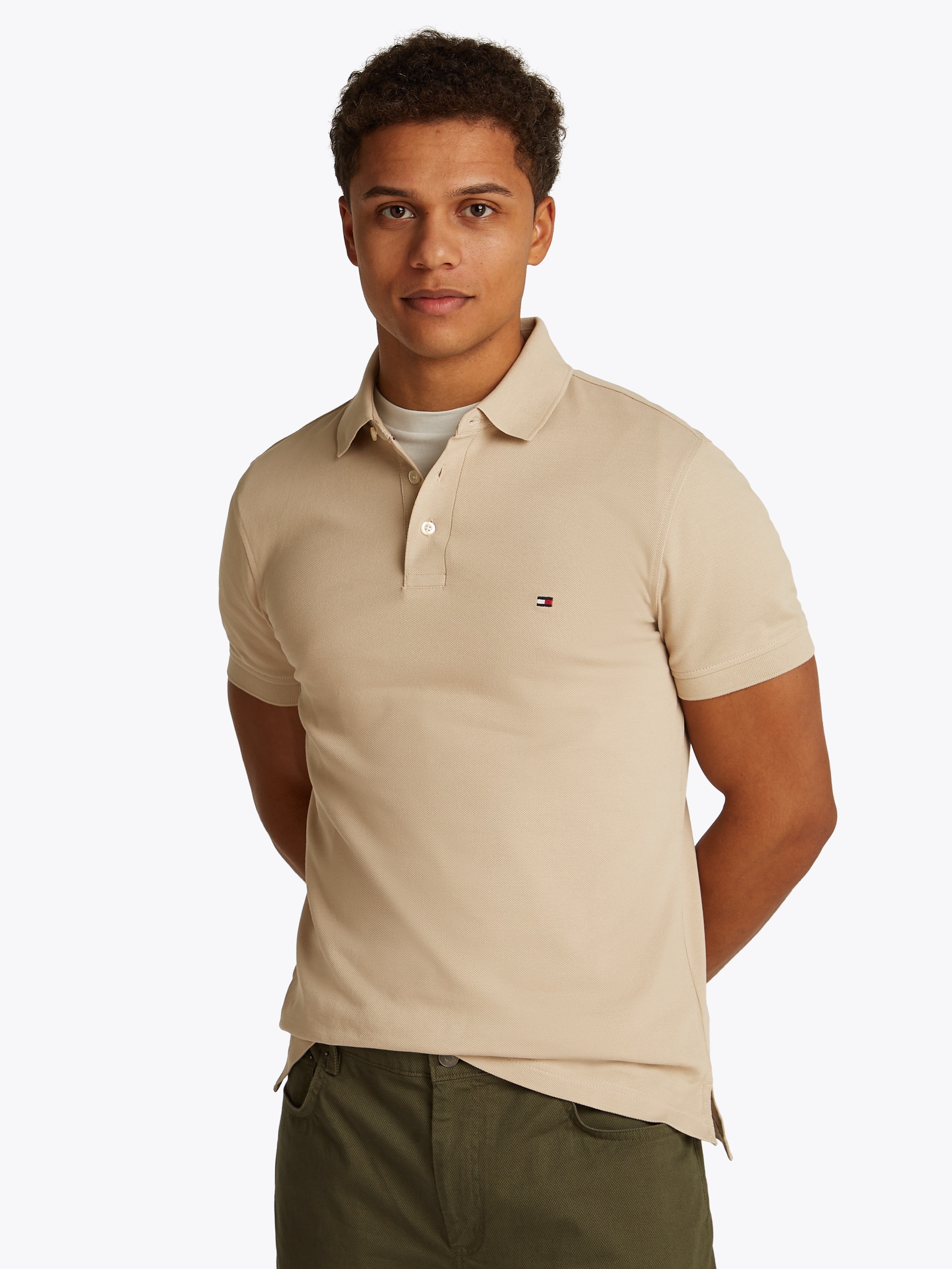 Tommy Hilfiger Poloshirt »1985 SLIM POLO«, hochwertige Baumwoll-Piqué-Qualität