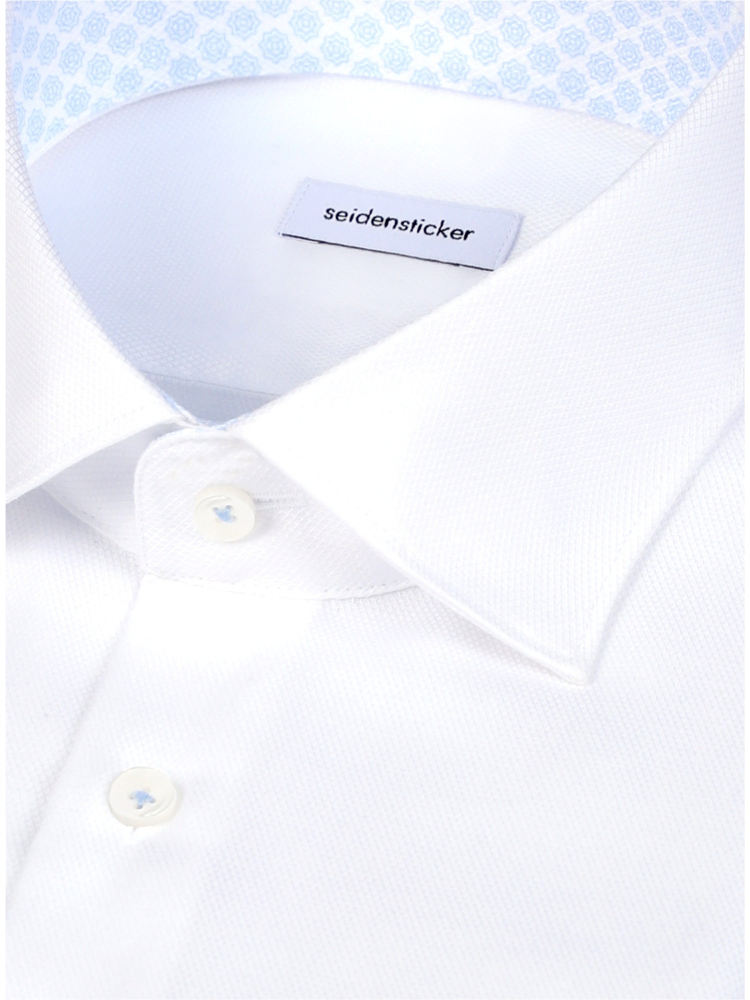 seidensticker Businesshemd »Schwarze Rose« Shaped 1/1 Kentkragen Struktur